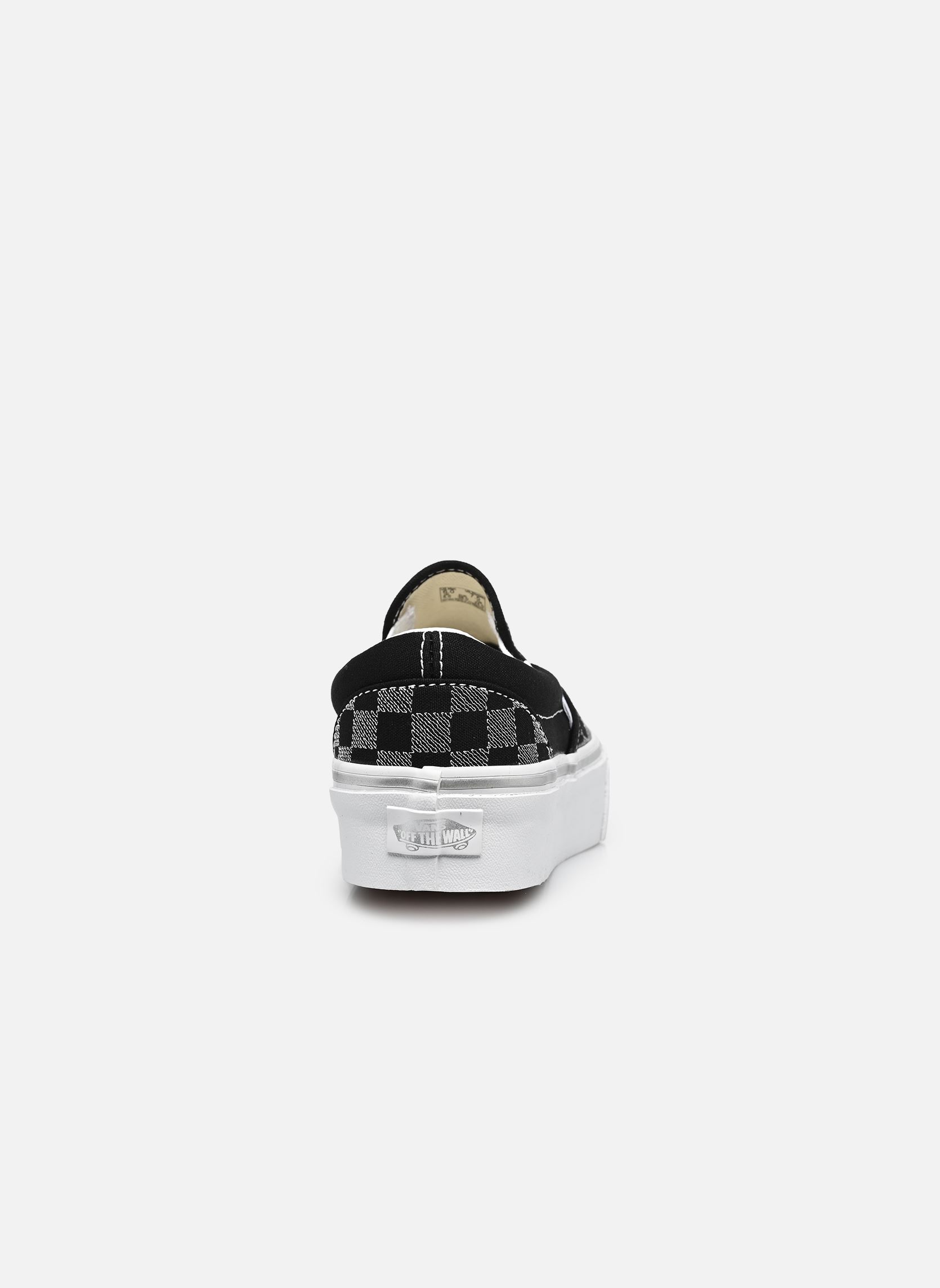 Print sneakers Classic Slip-On Platform dames zwart Vans Print sneakers Classic Slip-On Platform dames zwart METALLIC CHECKRBRD BLACK
