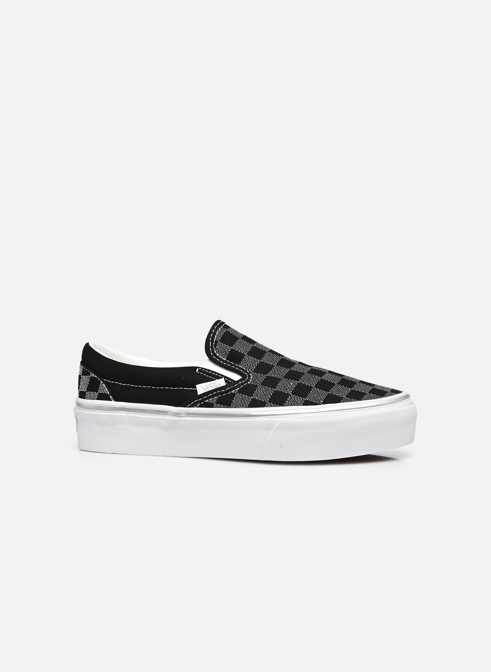 Print sneakers Classic Slip-On Platform dames zwart Vans Print sneakers Classic Slip-On Platform dames zwart METALLIC CHECKRBRD BLACK