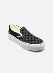 Print sneakers Classic Slip-On Platform dames zwart