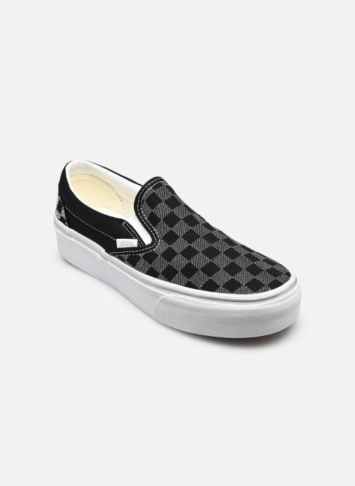 Vans Print sneakers Classic Slip-On Platform dames zwart
