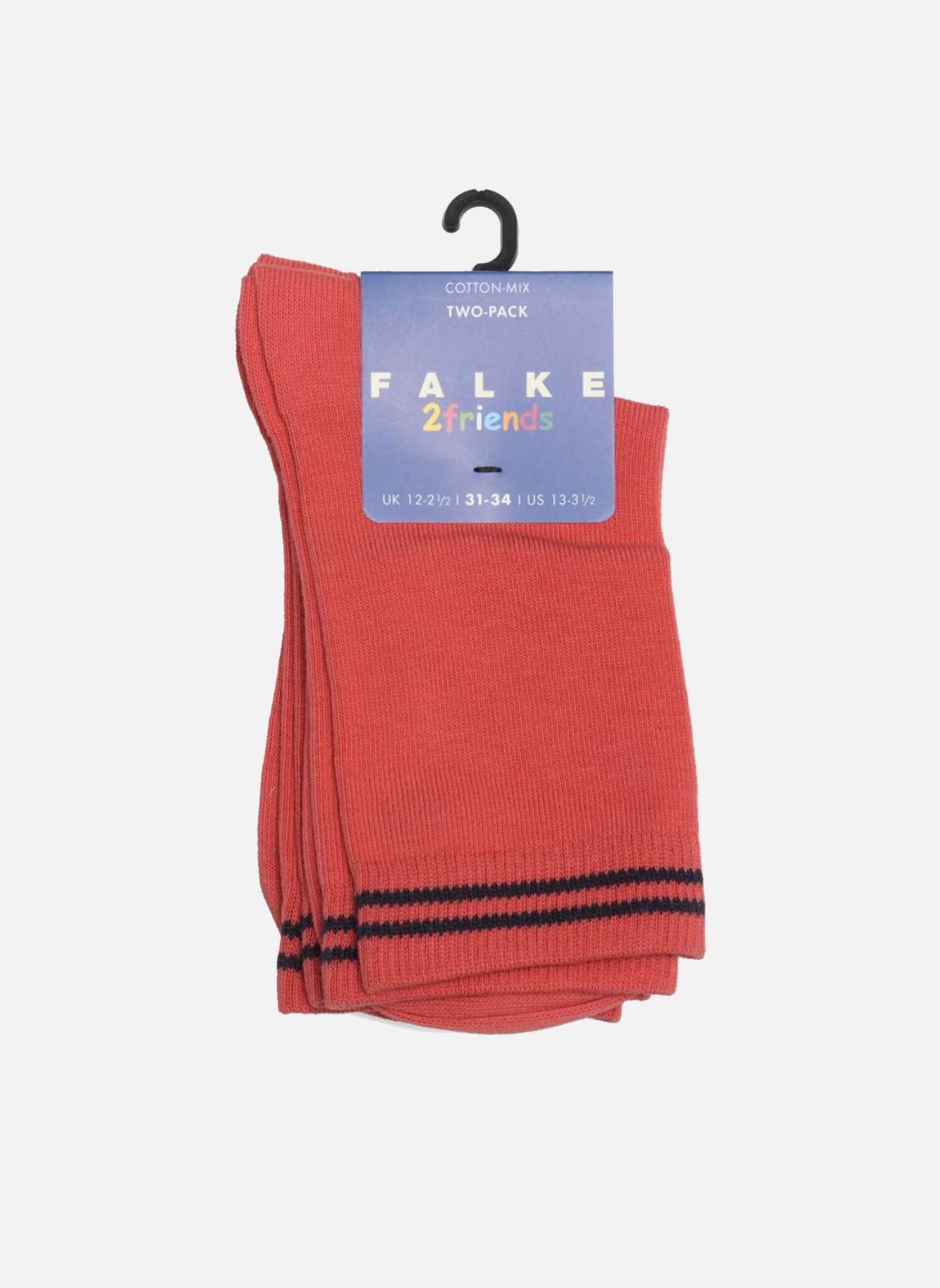 Sokken Chaussettes FRIENDS Pack de 2 meisjes roze Falke Sokken Chaussettes FRIENDS Pack de 2 meisjes roze 8008 corail