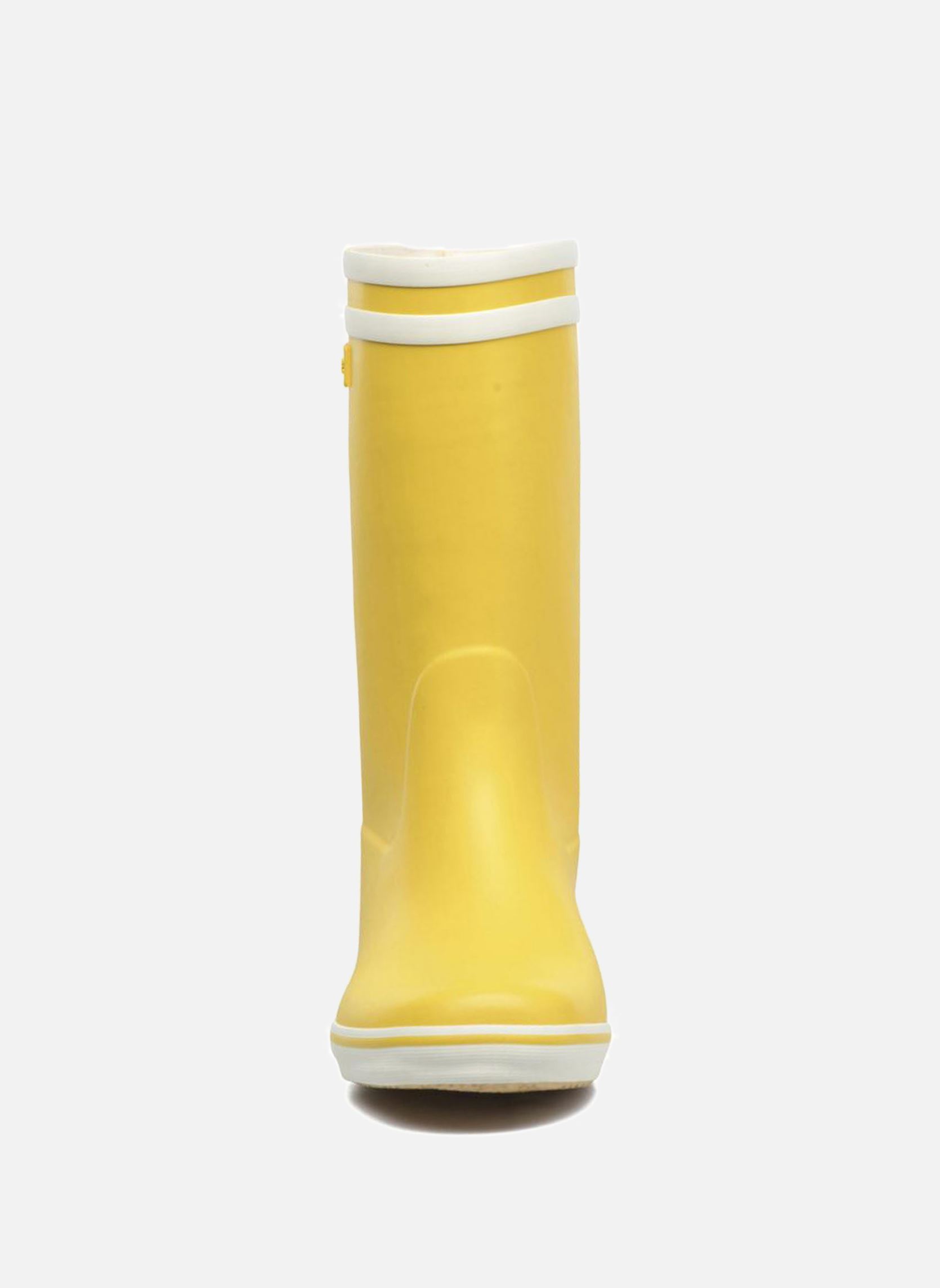 Bottes de pluie Malouine Bt W femme jaune Aigle Bottes de pluie Malouine Bt W femme jaune Jaune blanc