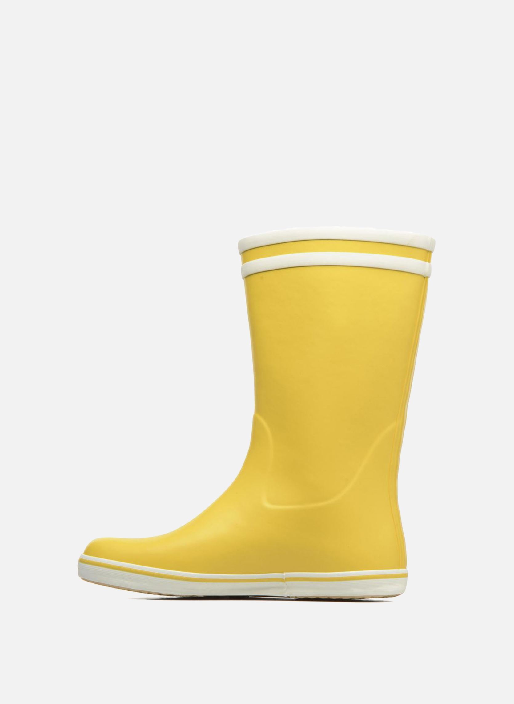 Bottes de pluie Malouine Bt W femme jaune Aigle Bottes de pluie Malouine Bt W femme jaune Jaune blanc