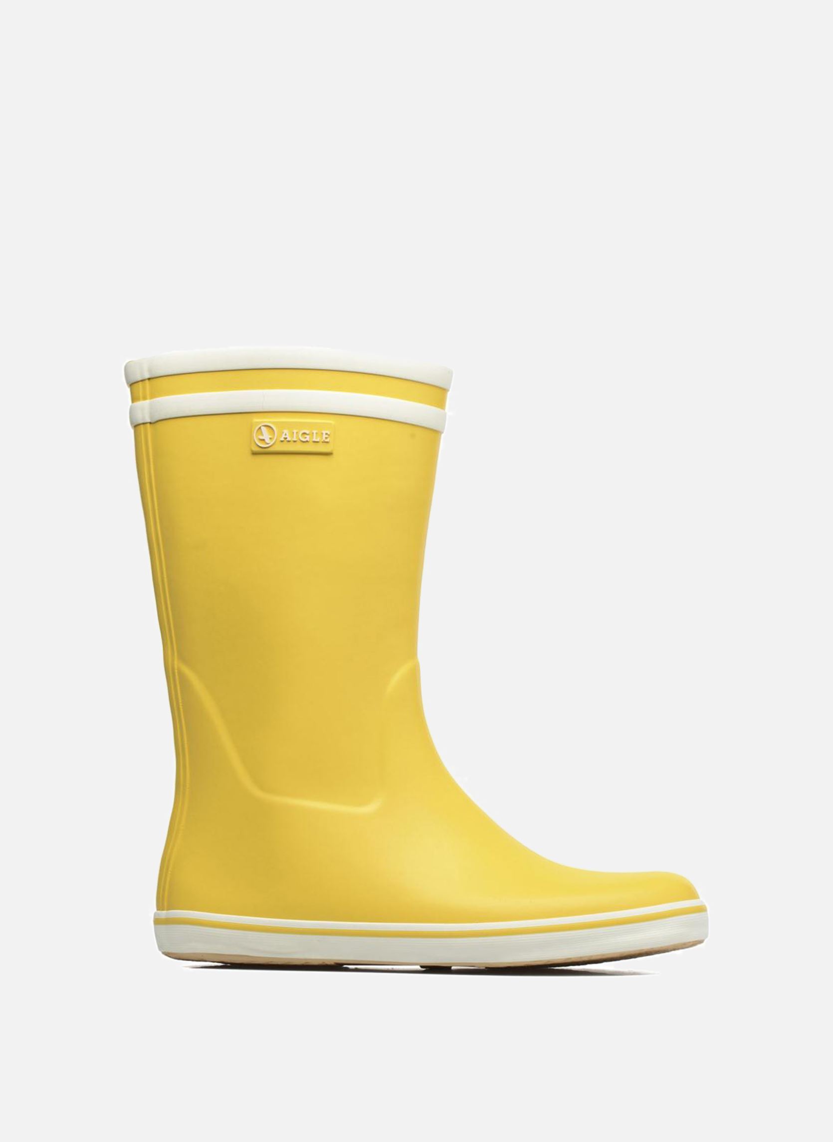 Bottes de pluie Malouine Bt W femme jaune Aigle Bottes de pluie Malouine Bt W femme jaune Jaune blanc