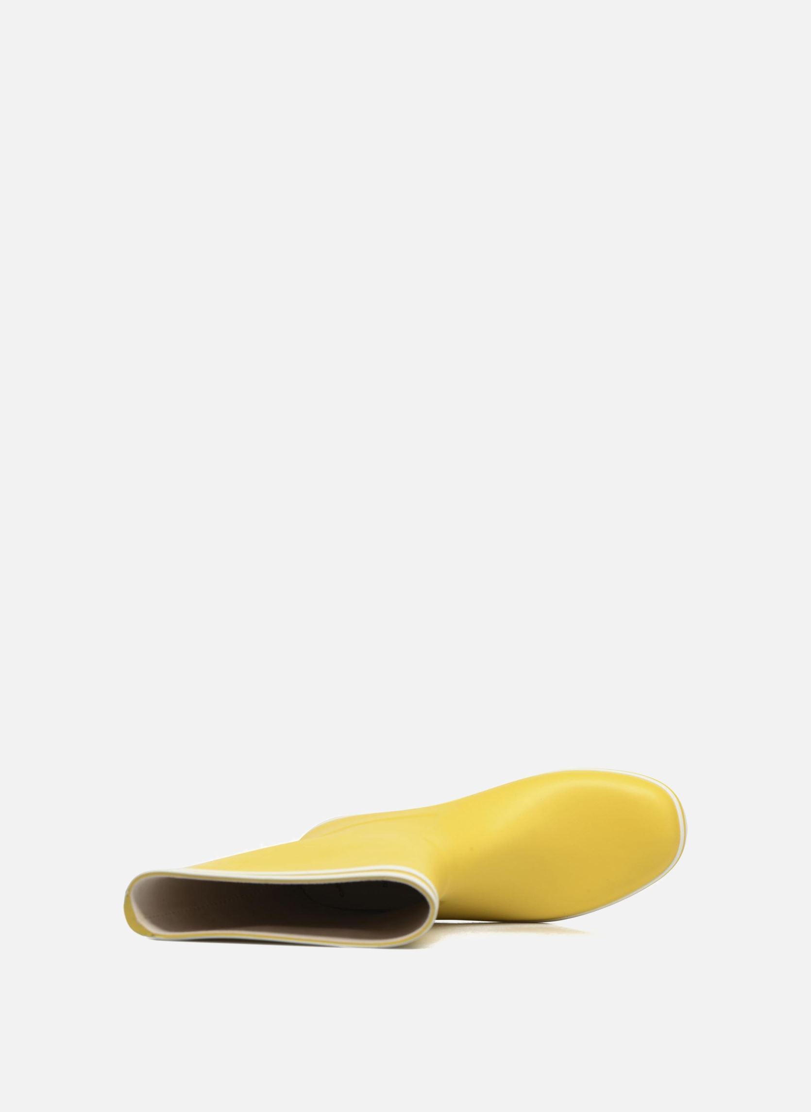 Bottes de pluie Malouine Bt W femme jaune Aigle Bottes de pluie Malouine Bt W femme jaune Jaune blanc