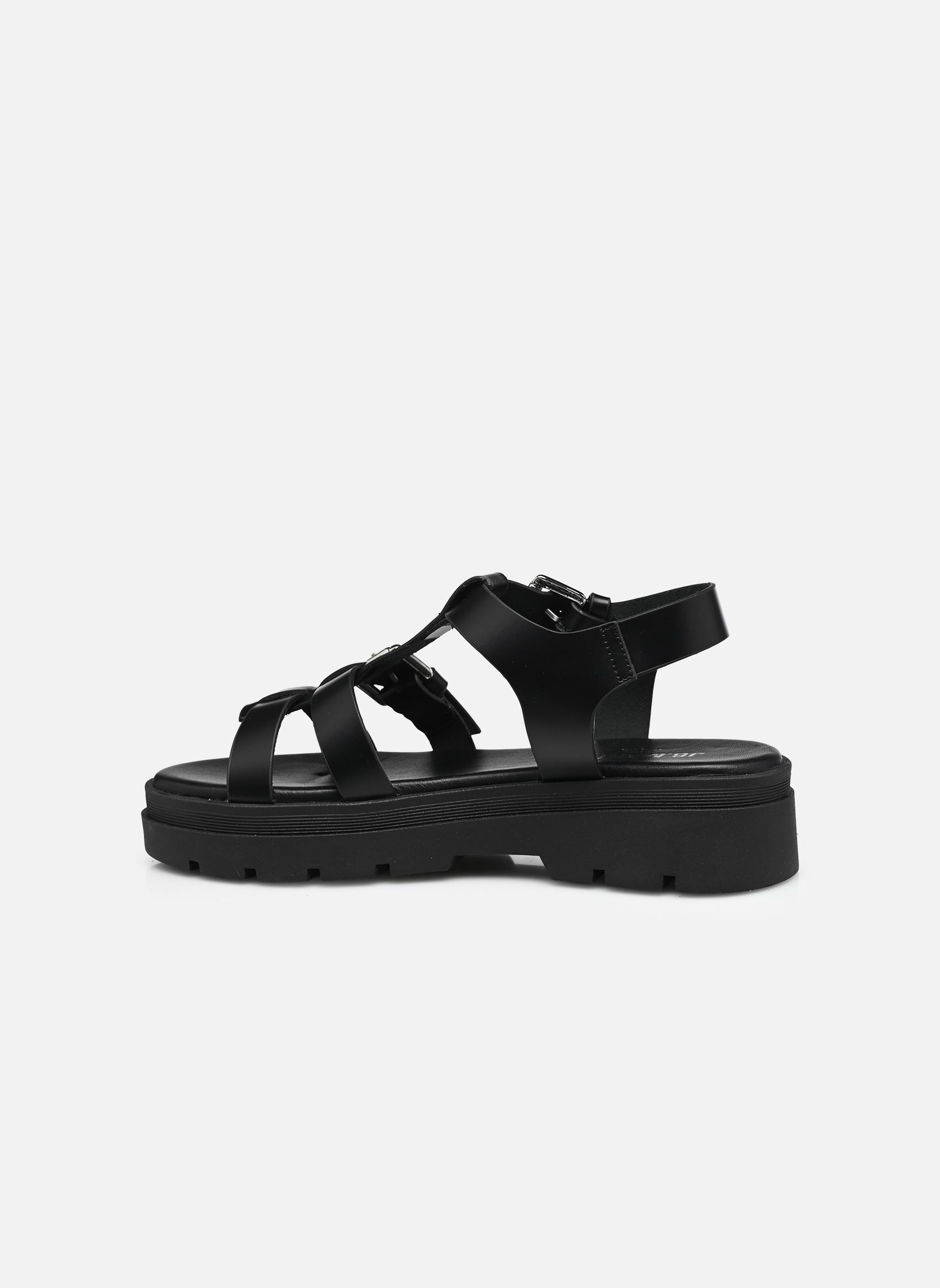 Sandalen met sleehak en plateau Denise dames zwart JB Martin Sandalen met sleehak en plateau Denise dames zwart 121