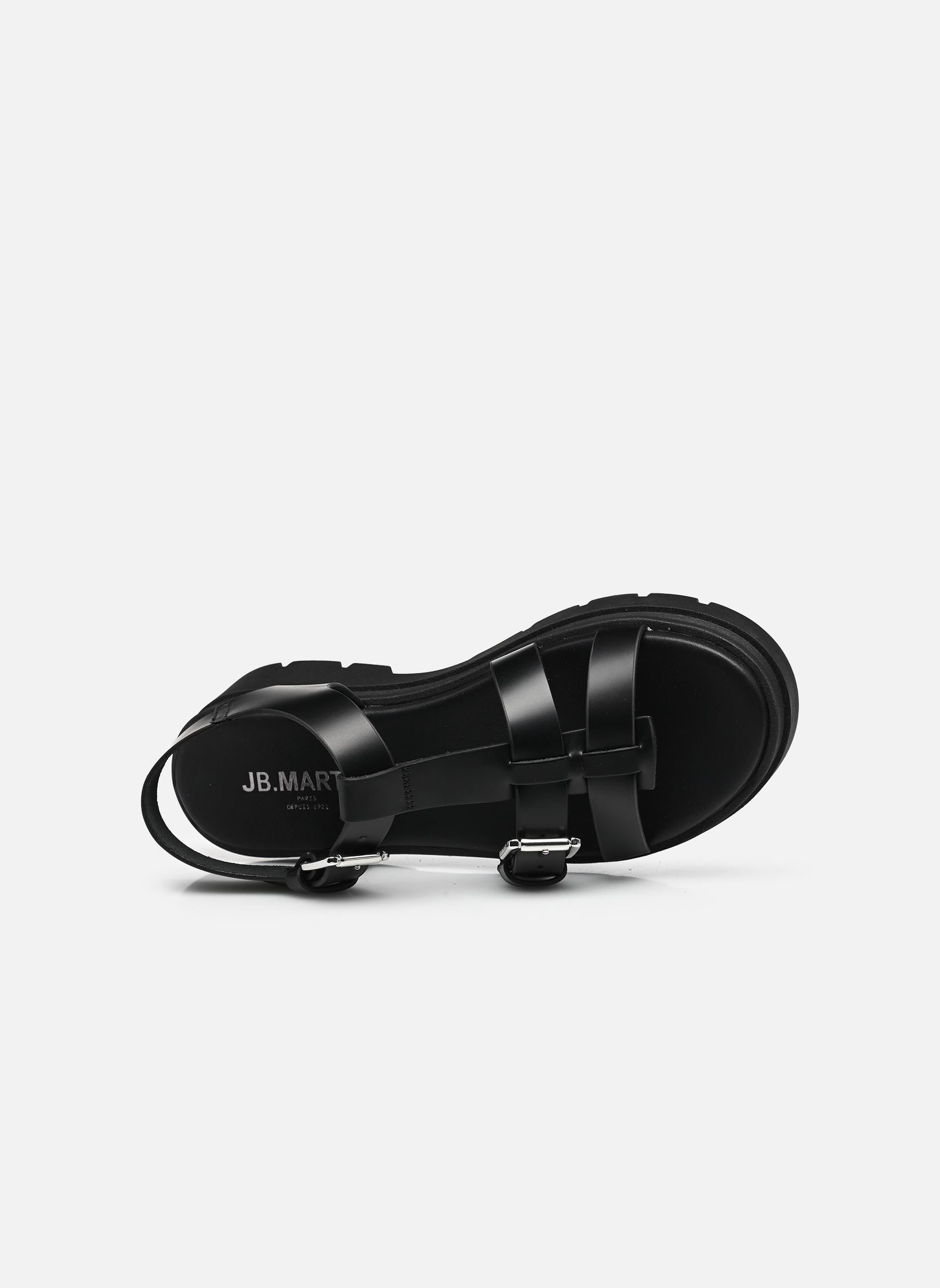 Sandalen met sleehak en plateau Denise dames zwart JB Martin Sandalen met sleehak en plateau Denise dames zwart 121