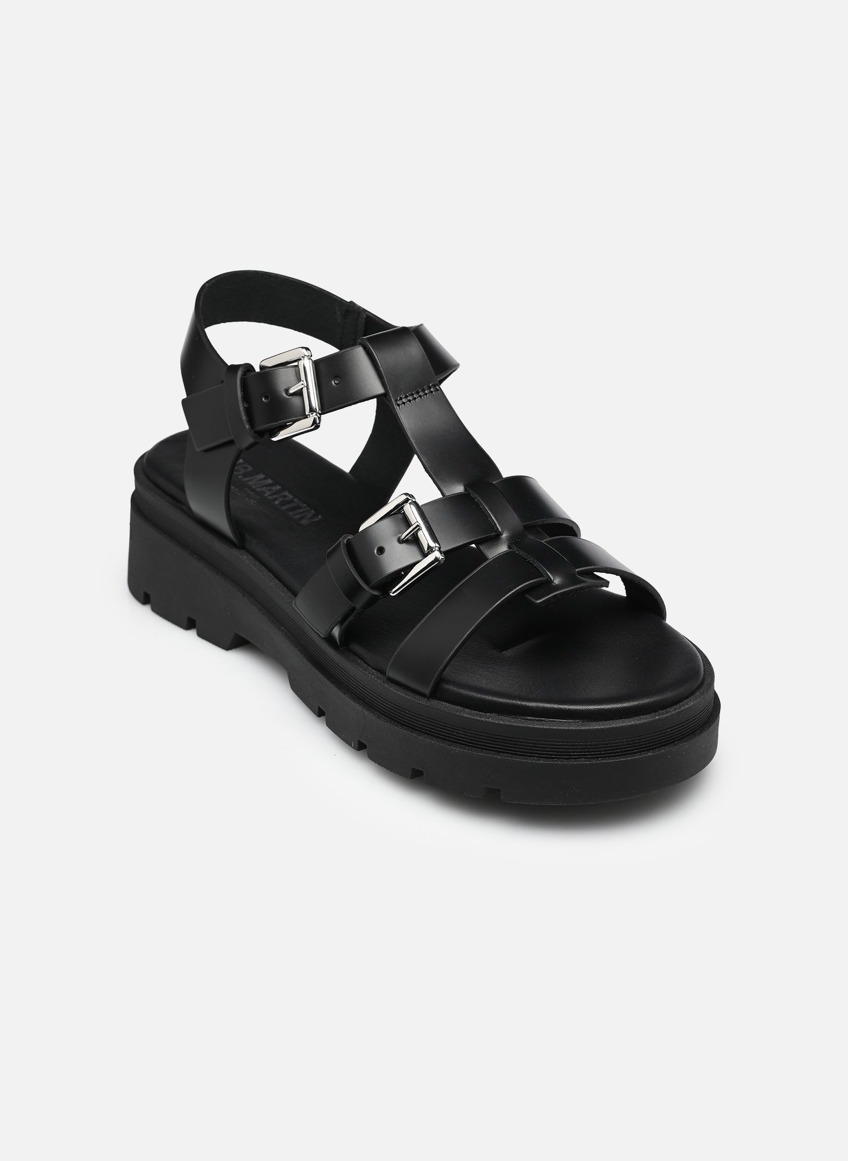 Sandalen met sleehak en plateau Denise dames zwart JB Martin Sandalen met sleehak en plateau Denise dames zwart 121