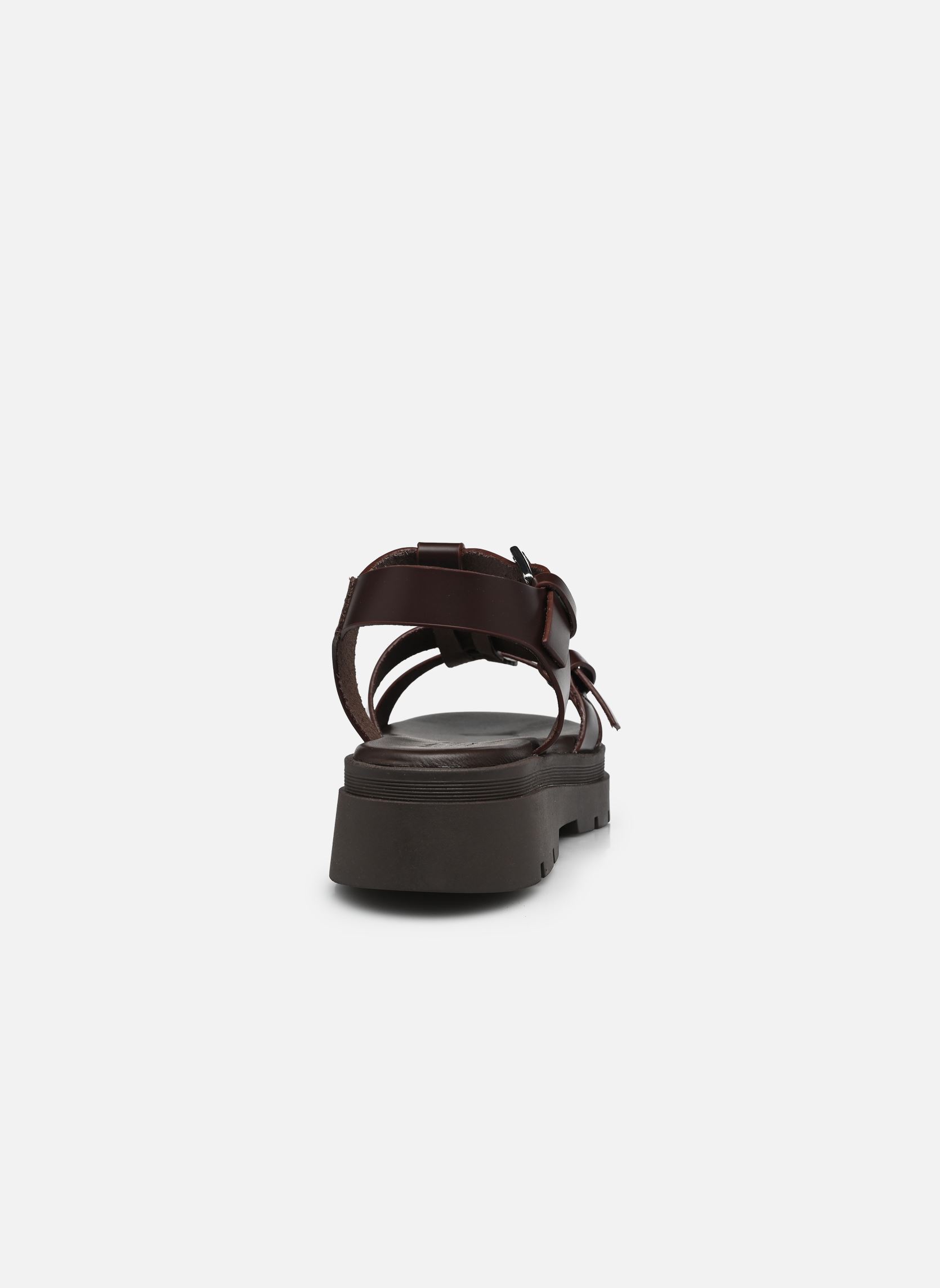 Sandalen met sleehak en plateau Denise dames bruin JB Martin Sandalen met sleehak en plateau Denise dames bruin 124