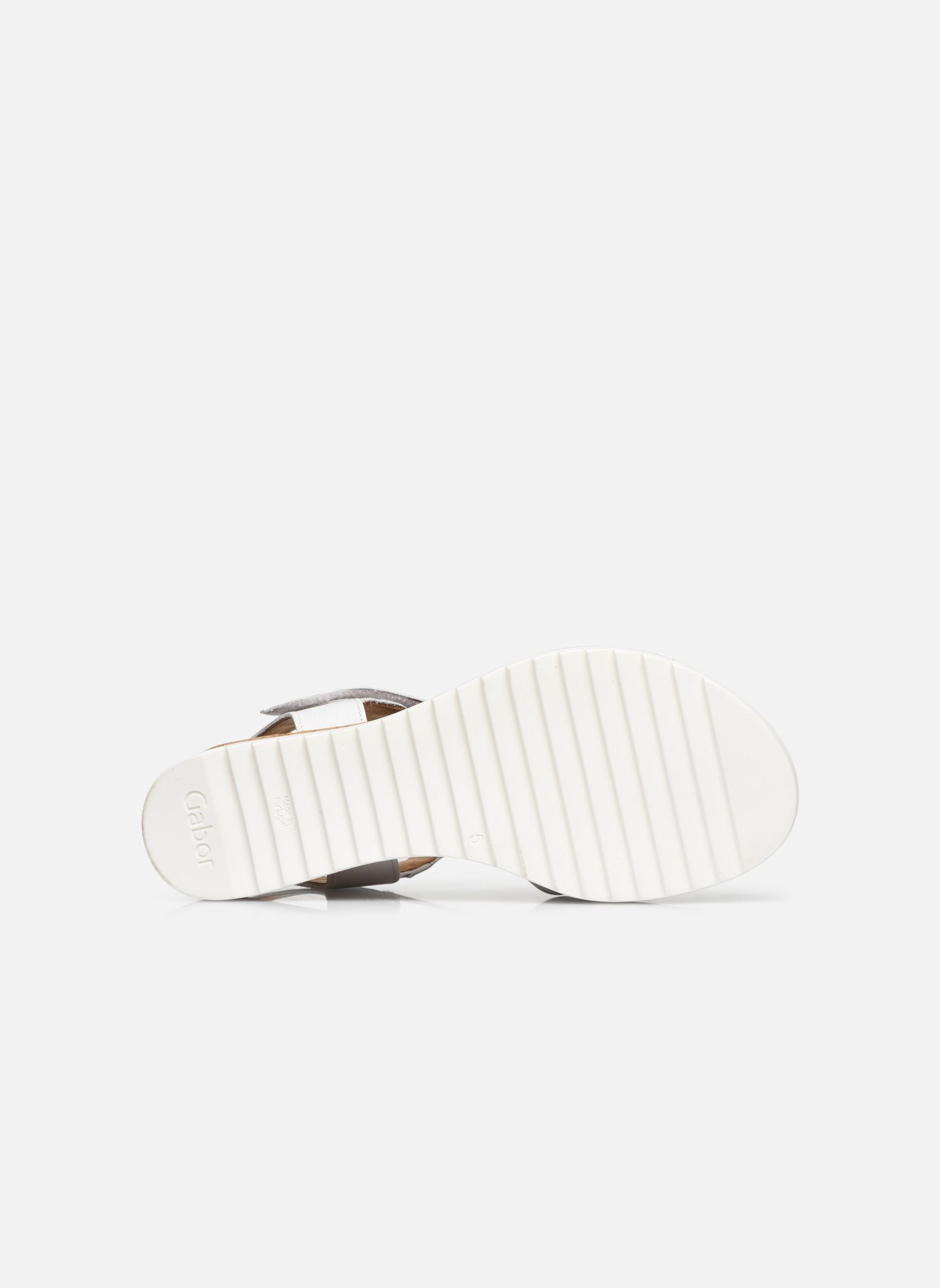 Sandales compensées et plateformes Claire femme blanc Gabor Sandales compensées et plateformes Claire femme blanc Blanc