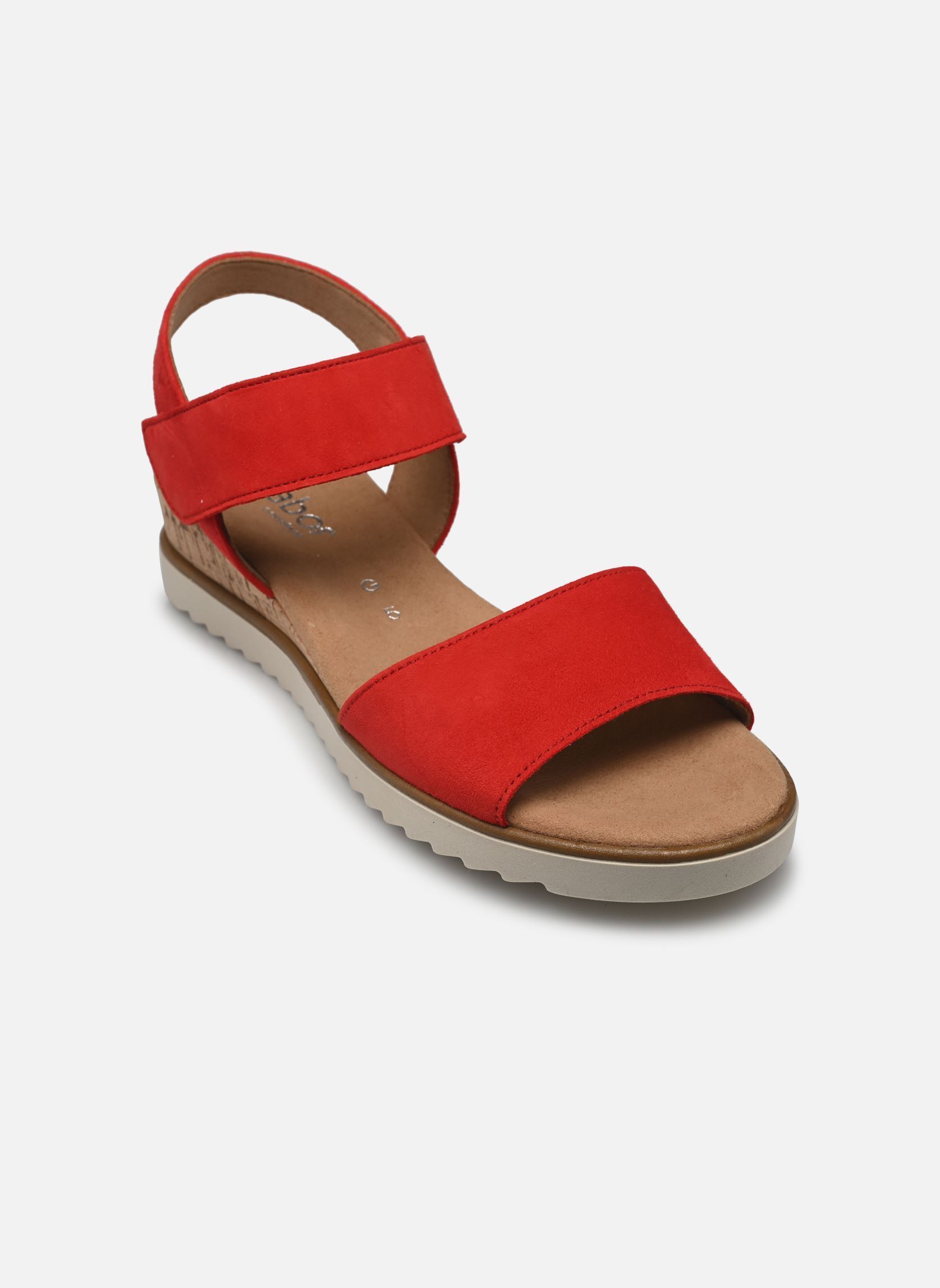 Keil- und Plateausandalen Claire damen rot Gabor Keil- und Plateausandalen Claire damen rot FIRE