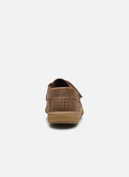 Chaussures à scratch TBS Galais Marron vue droite