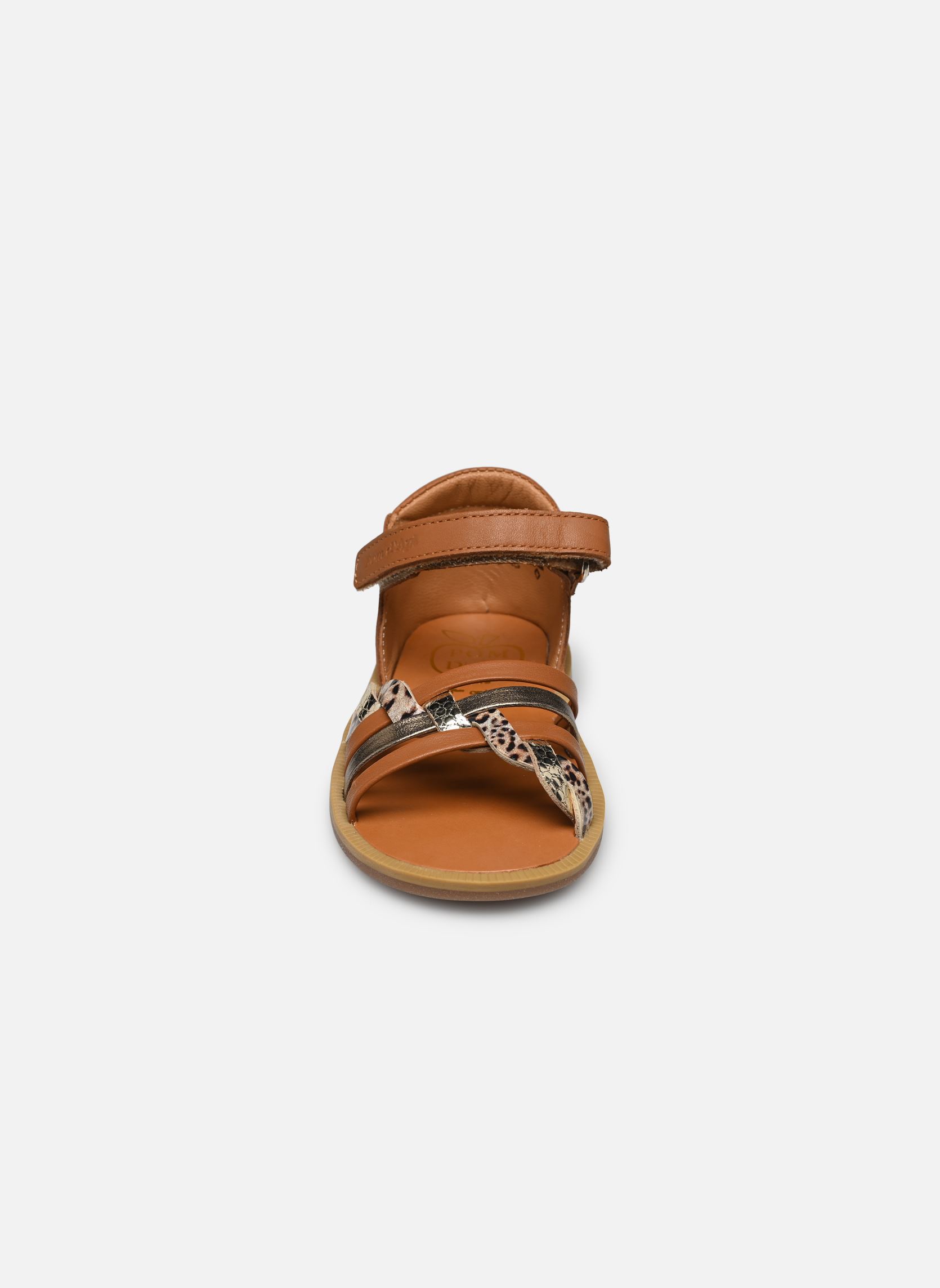Sandalen Poppy Tresse meisjes bruin Pom d Api Sandalen Poppy Tresse meisjes bruin CAMEL
