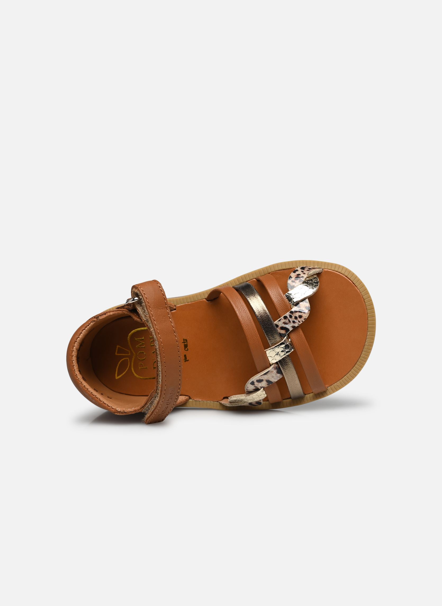 Sandalen Poppy Tresse meisjes bruin Pom d Api Sandalen Poppy Tresse meisjes bruin CAMEL