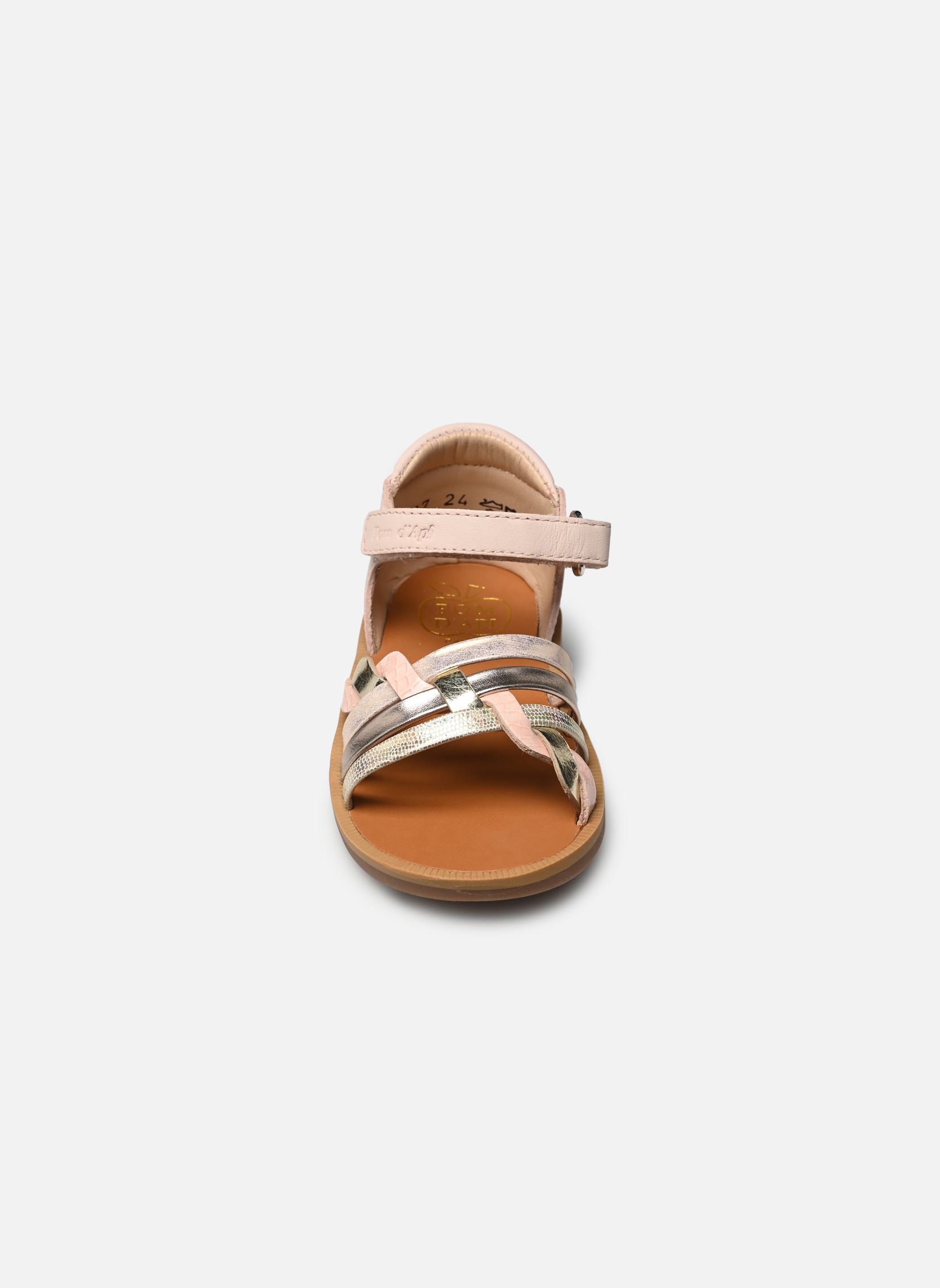 Sandalen Poppy Tresse mädchen rosa Pom d Api Sandalen Poppy Tresse mädchen rosa ROSE PERLE