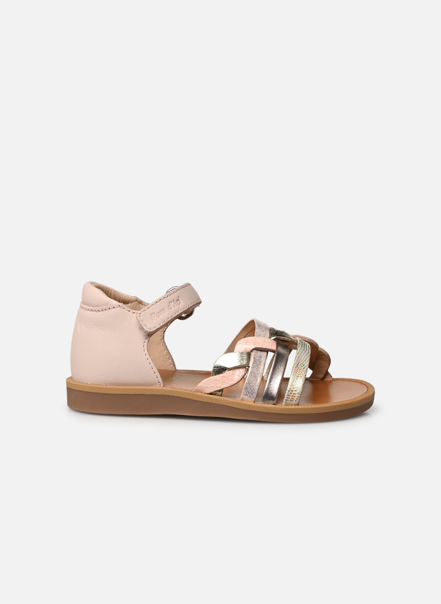 Sandalen Poppy Tresse mädchen rosa Pom d Api Sandalen Poppy Tresse mädchen rosa ROSE PERLE