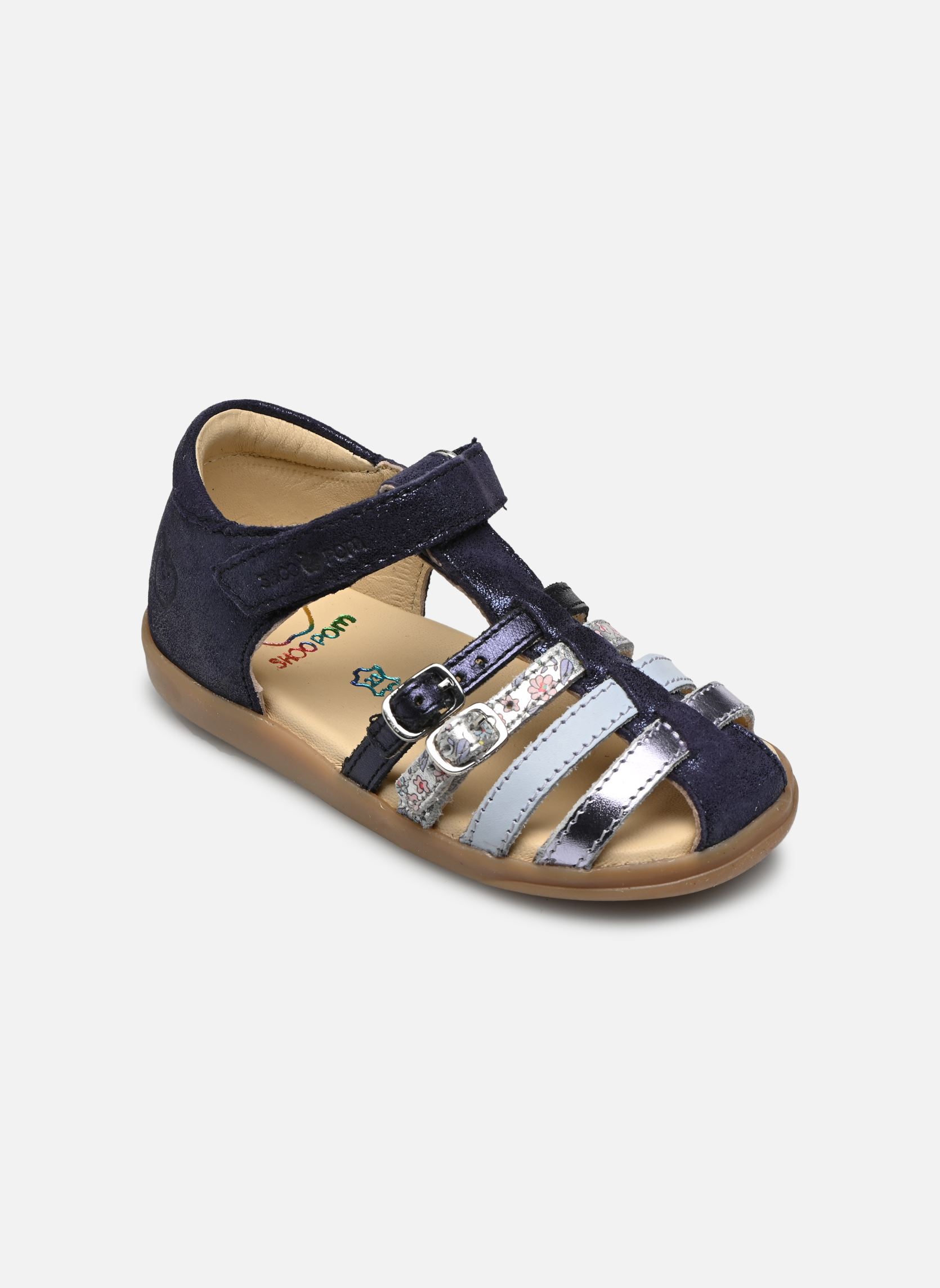 Sandalen Pika Spart meisjes blauw Shoo Pom Sandalen Pika Spart meisjes blauw NAVY - CIEL - LILAS