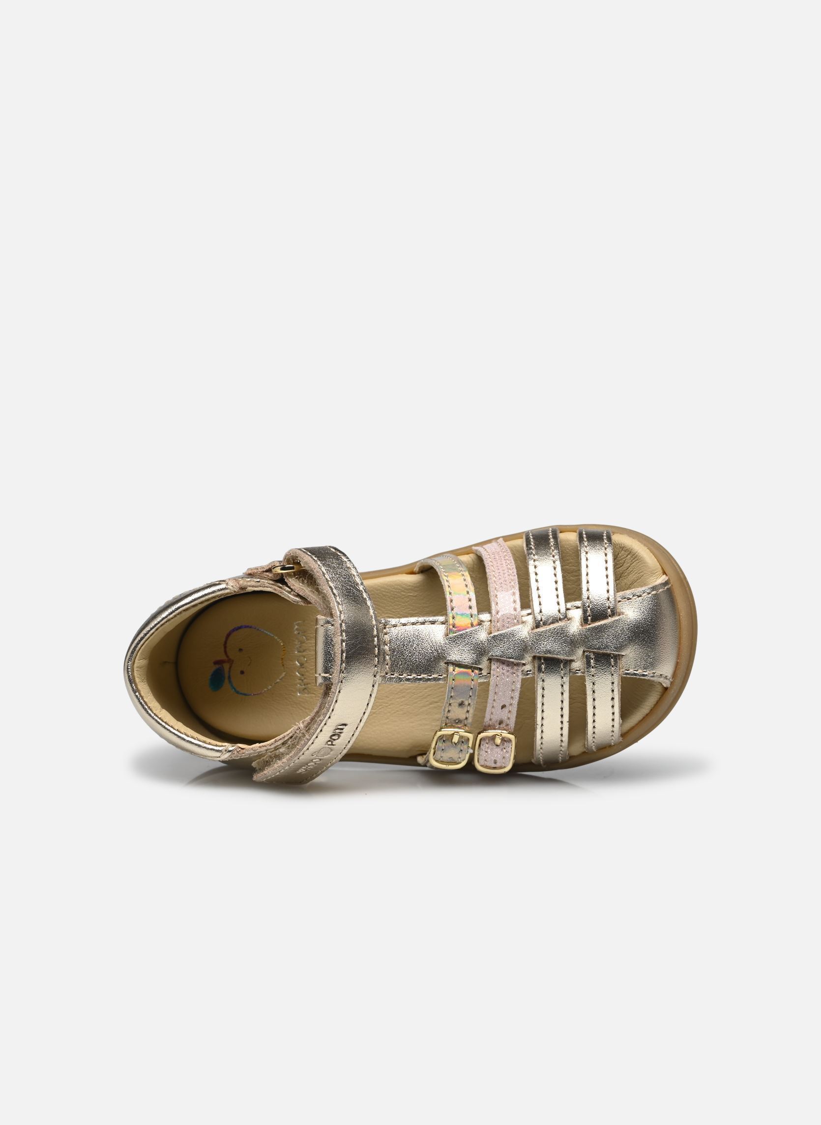 Sandales Pika Spart fille or et bronze Shoo Pom Sandales Pika Spart fille or et bronze PLATINE