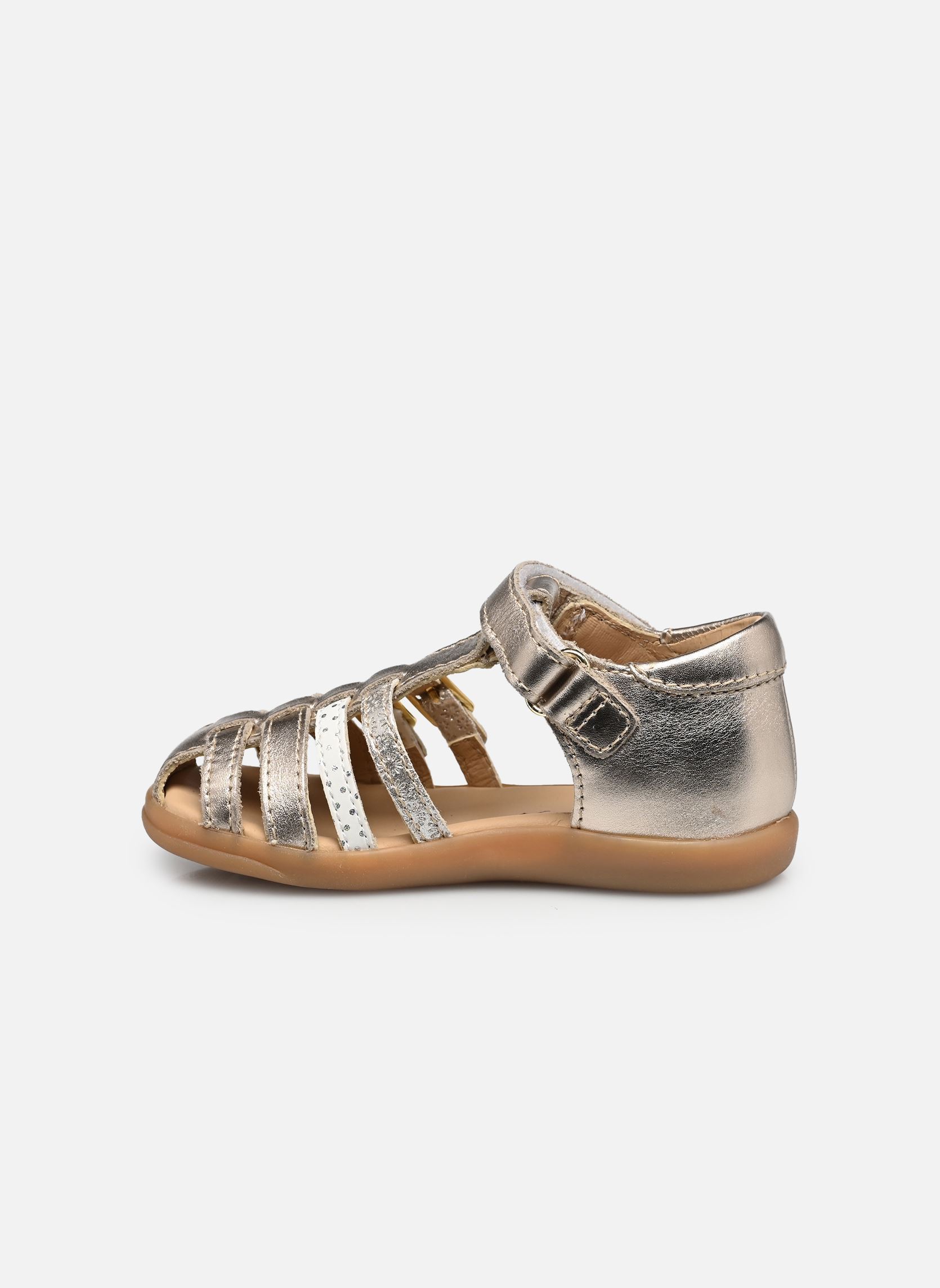 Sandales Pika Spart fille or et bronze Shoo Pom Sandales Pika Spart fille or et bronze PLATINE-WHITE PRINT