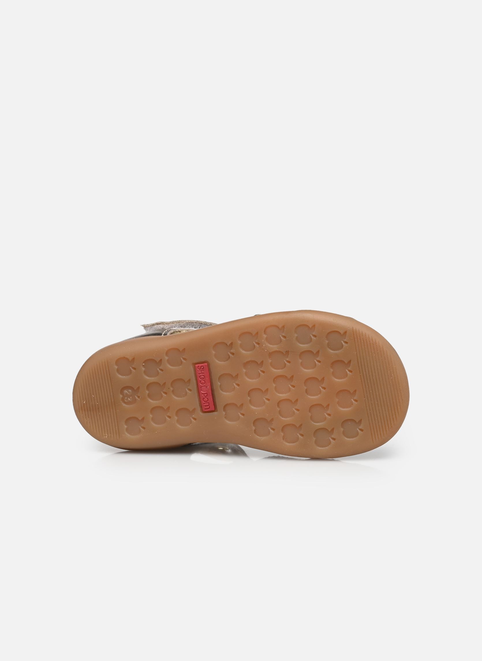Sandales Pika Spart fille or et bronze Shoo Pom Sandales Pika Spart fille or et bronze PLATINE-WHITE PRINT