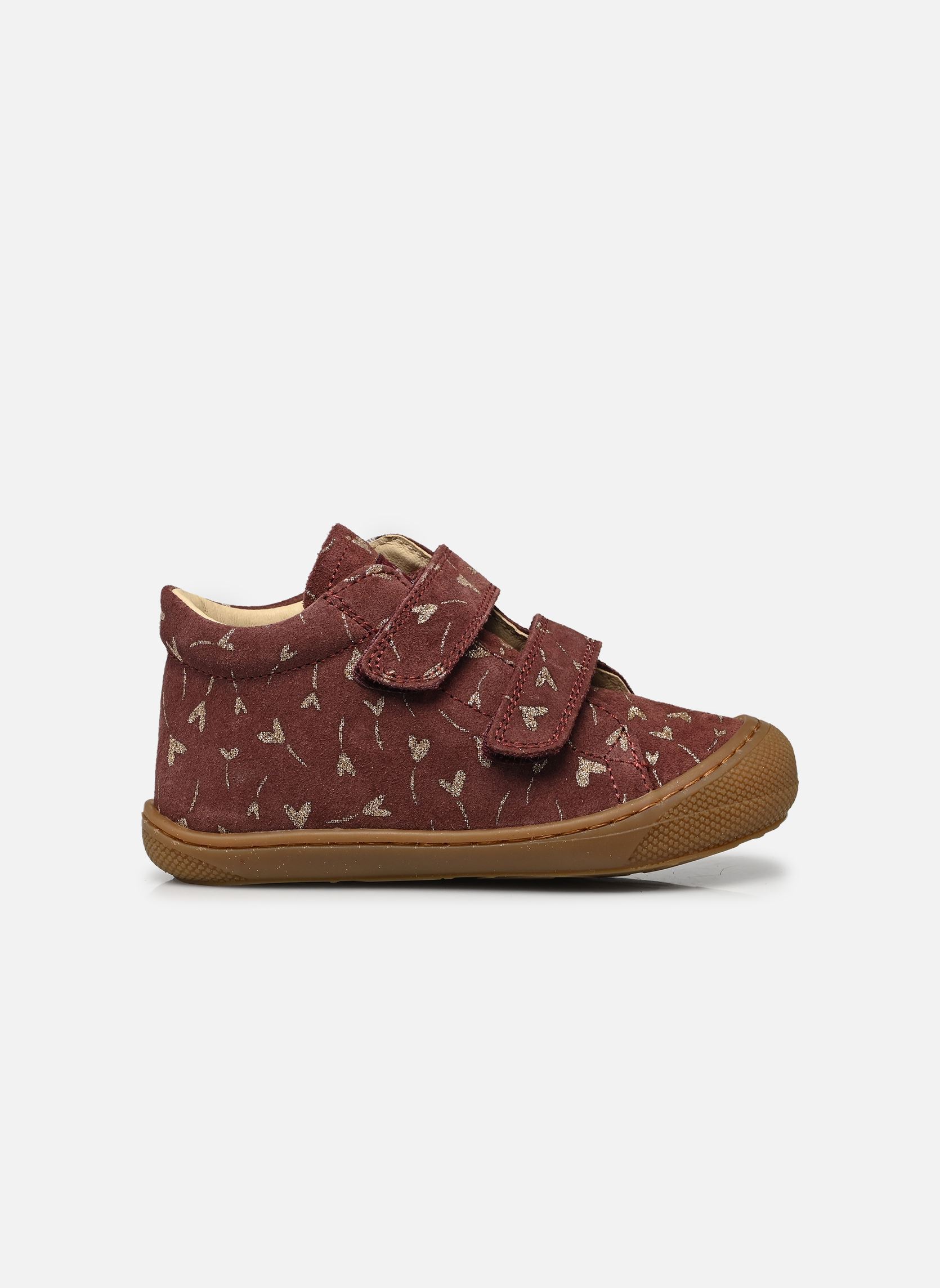 Schuhe für die ersten Schritte Cocoon VL mädchen bordeaux Naturino Schuhe für die ersten Schritte Cocoon VL mädchen bordeaux PR.GLITTER FLOWER HEART PRUNE