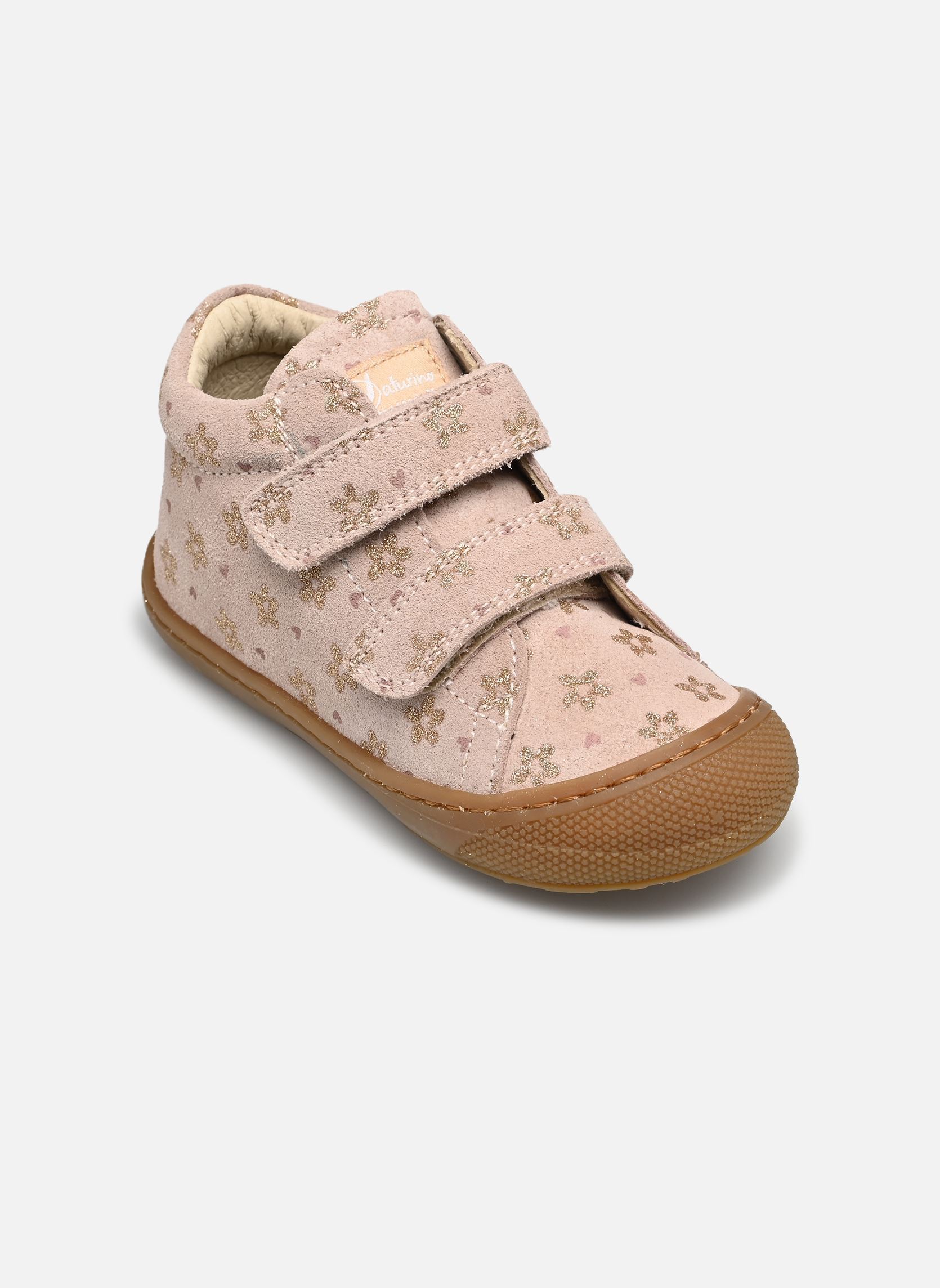 Chaussures premiers pas Cocoon VL fille rose Naturino Chaussures premiers pas Cocoon VL fille rose PR.GLITTER JASMINE CIPRIA PLAT