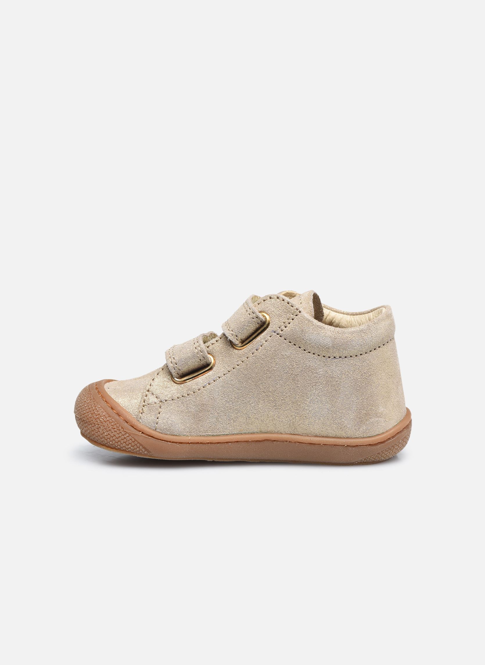 Chaussures premiers pas Cocoon VL fille or et bronze Naturino Chaussures premiers pas Cocoon VL fille or et bronze Glitter Platino