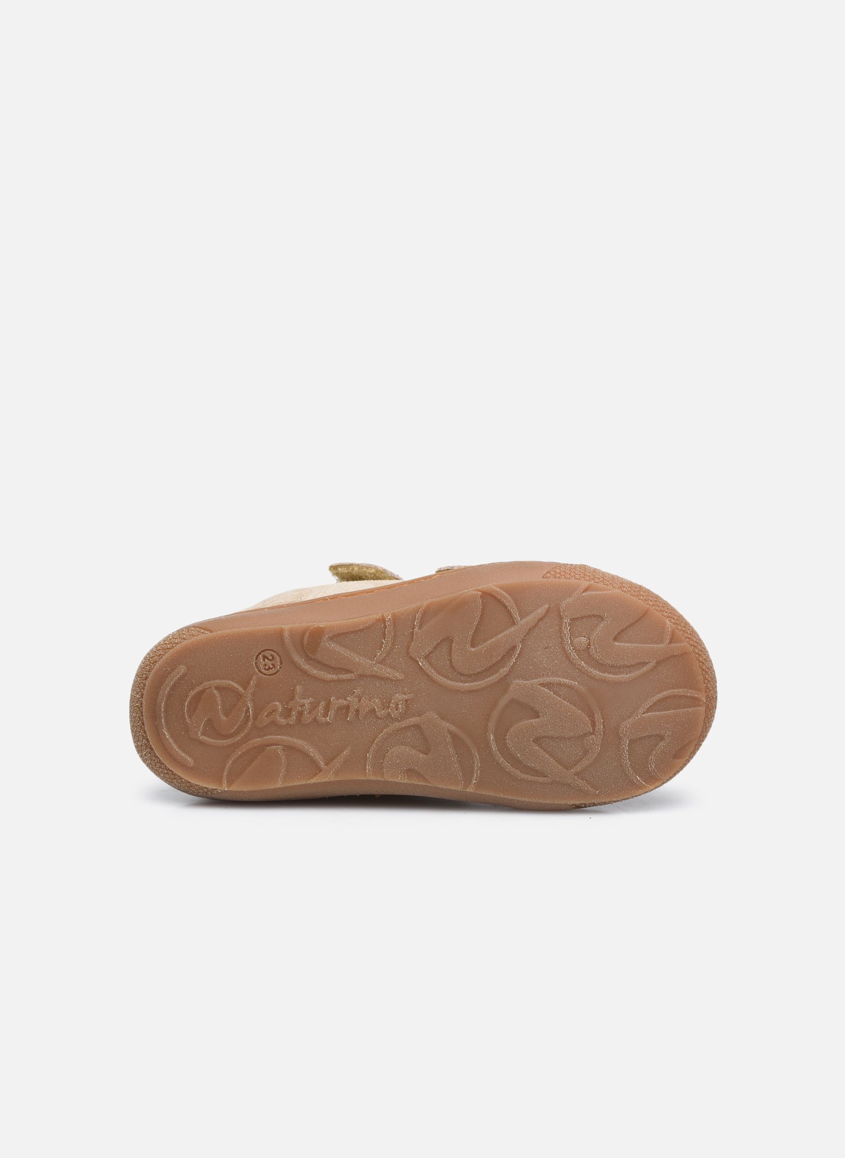 Chaussures premiers pas Cocoon VL fille or et bronze Naturino Chaussures premiers pas Cocoon VL fille or et bronze Glitter Platino