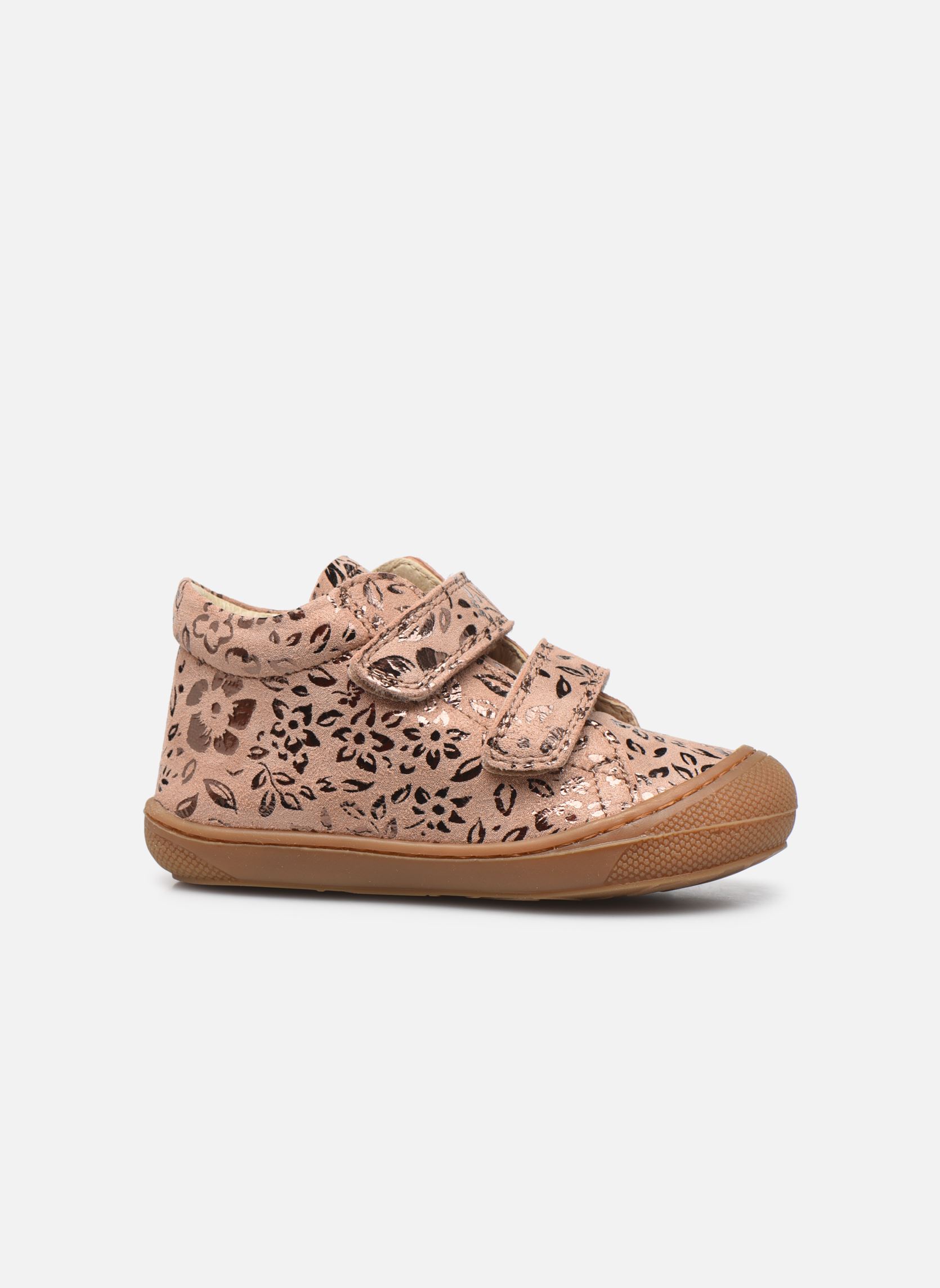 Chaussures premiers pas Cocoon VL fille beige Naturino Chaussures premiers pas Cocoon VL fille beige Flowers Met Rose