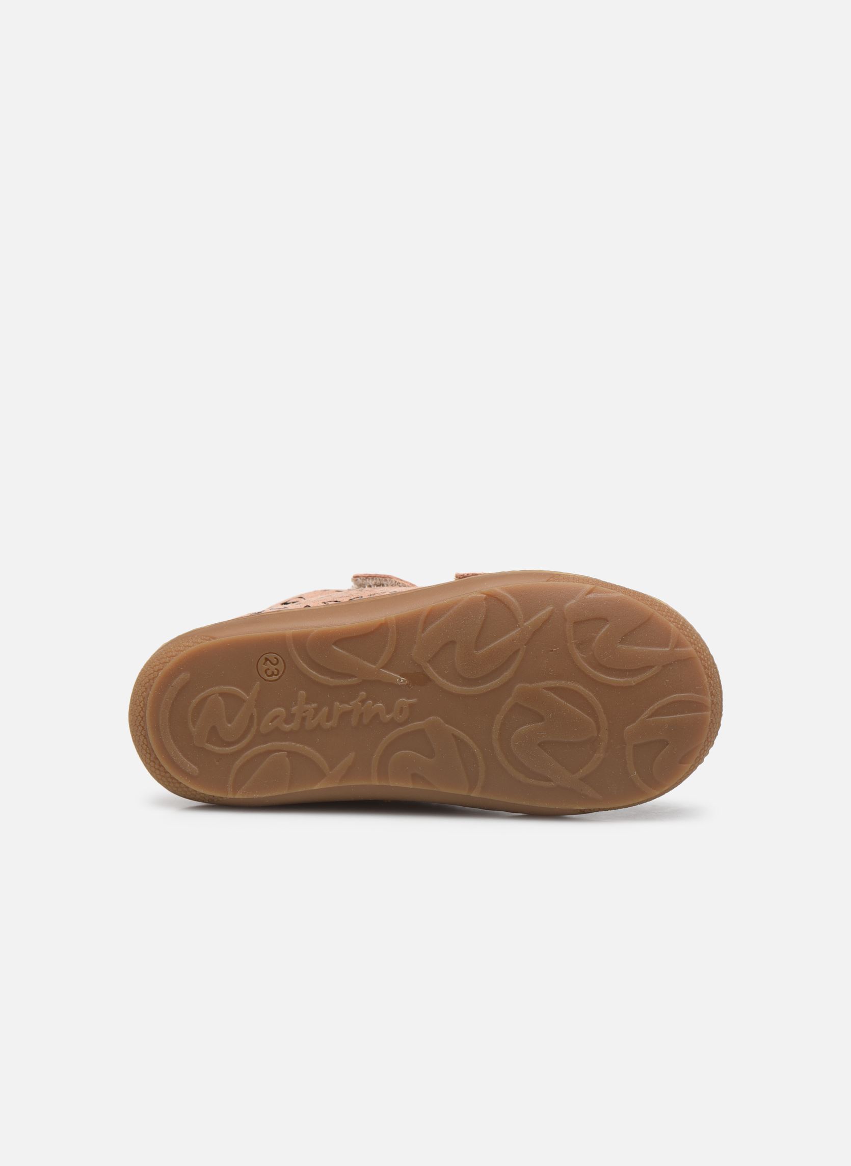 Chaussures premiers pas Cocoon VL fille beige Naturino Chaussures premiers pas Cocoon VL fille beige Flowers Met Rose