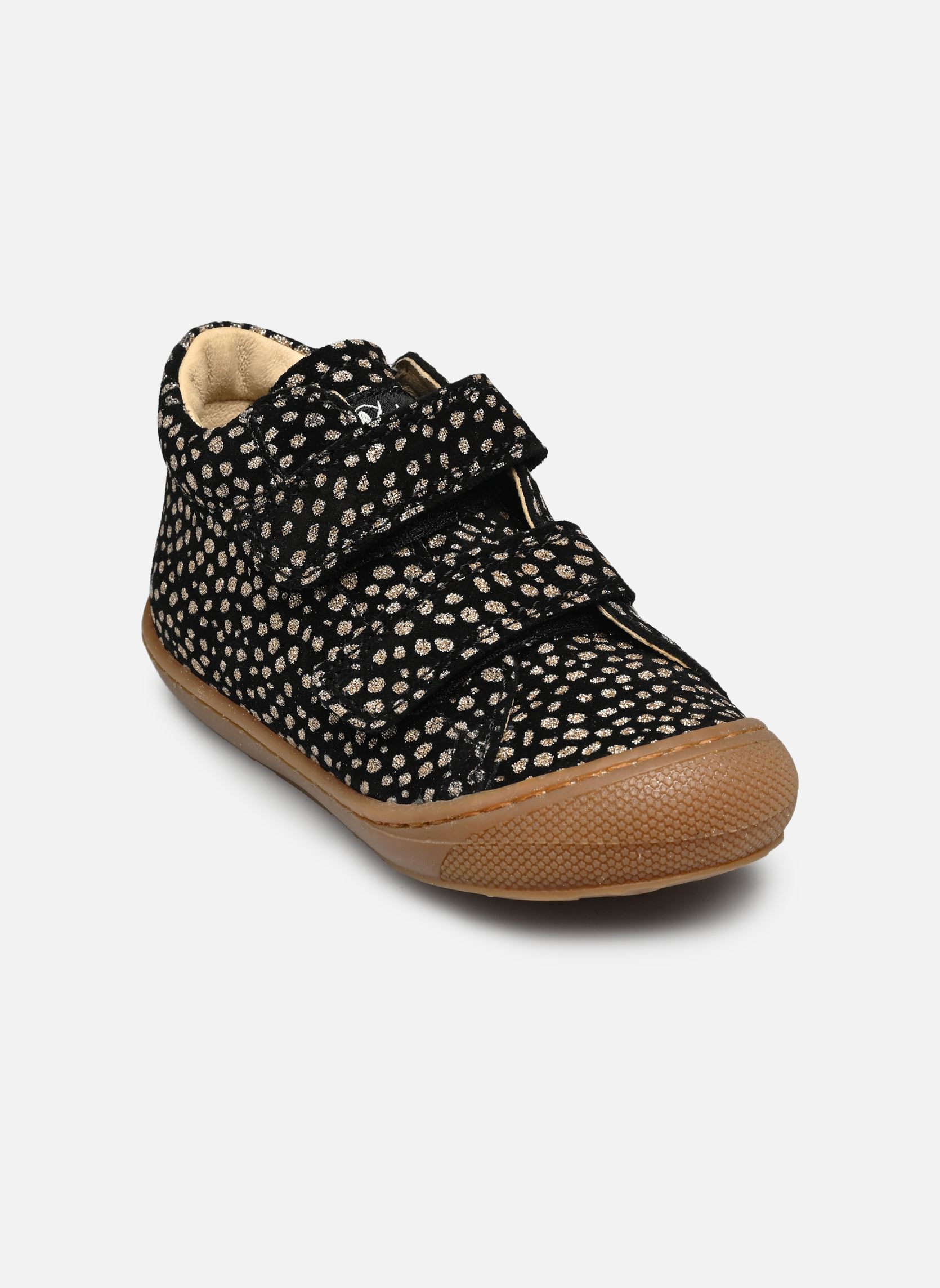 Chaussures premiers pas Cocoon VL multicolore Naturino Chaussures premiers pas Cocoon VL multicolore SUEDE PR PONY BLACK PLATINUM