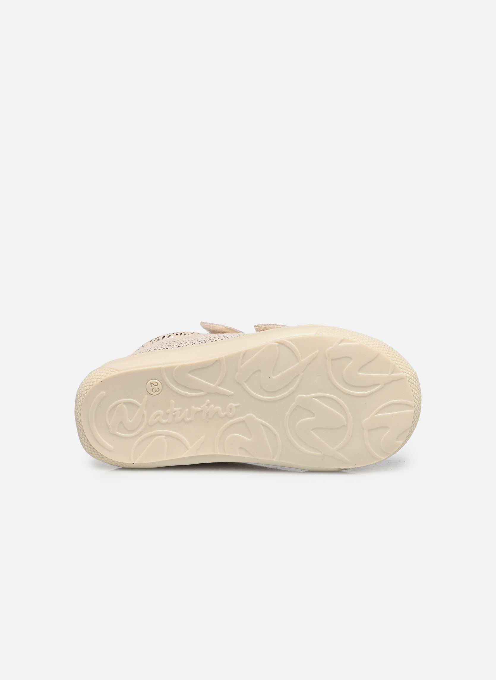 Chaussures premiers pas Cocoon VL fille or et bronze Naturino Chaussures premiers pas Cocoon VL fille or et bronze SUEDE SAVAGE PLATINUM