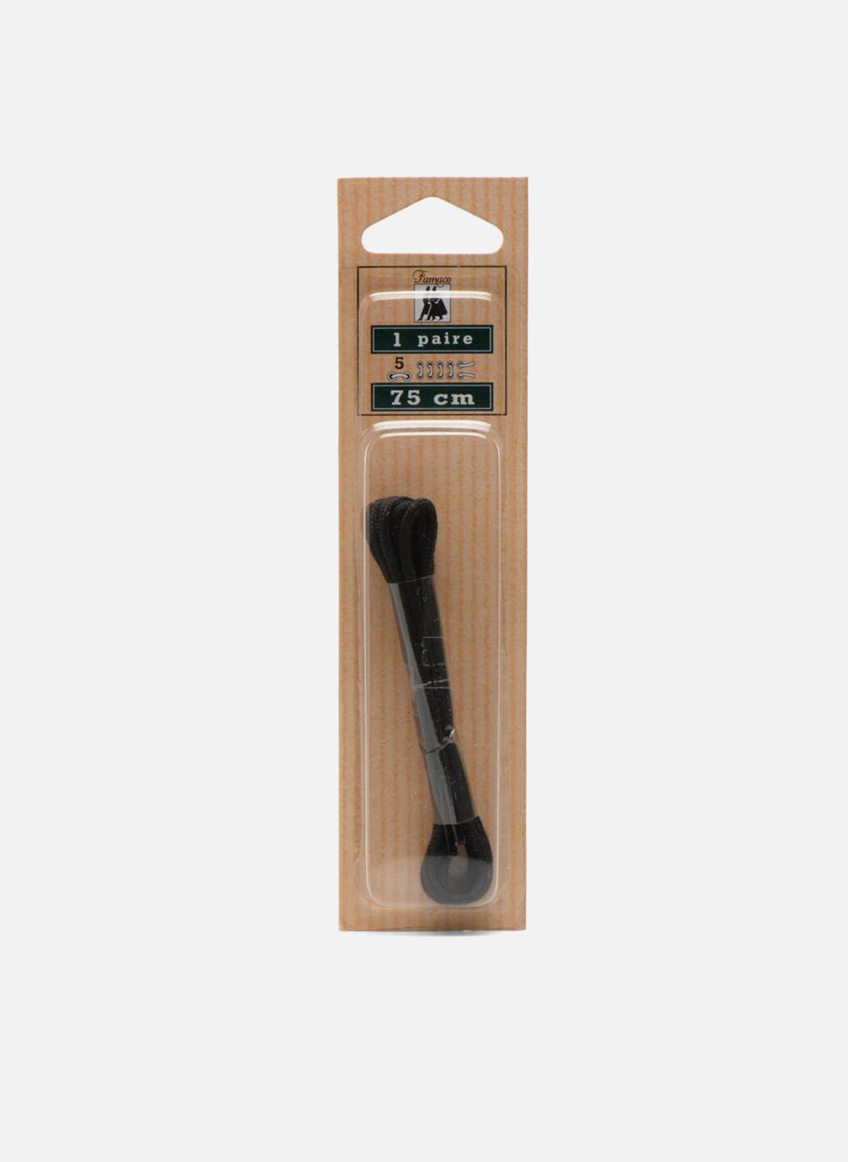 Veters Lacets Rond Fin 75 cm zwart Famaco Veters Lacets Rond Fin 75 cm zwart Noir