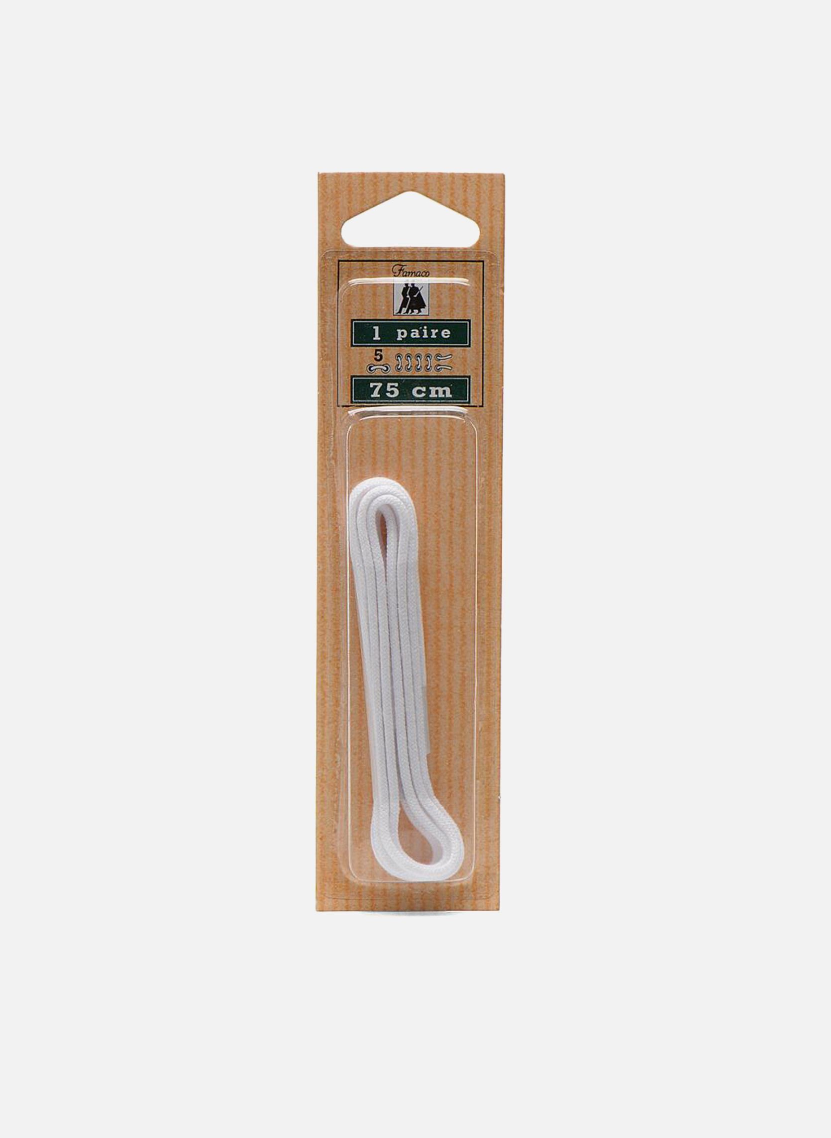 Veters Lacets Rond Fin 75 cm wit Famaco Veters Lacets Rond Fin 75 cm wit Blanc