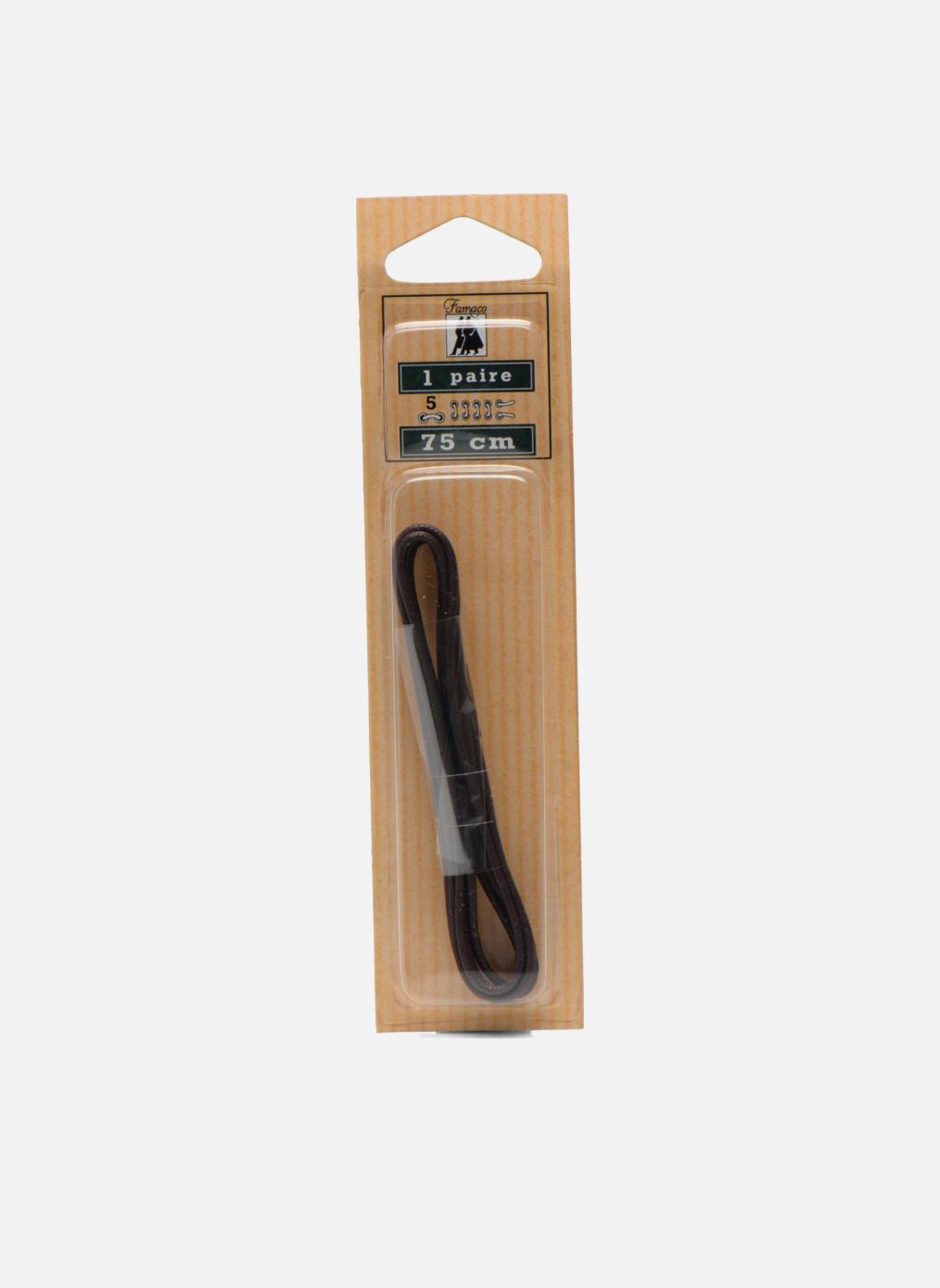 Lacets Lacets Ciré 75 cm homme marron Famaco Lacets Lacets Ciré 75 cm homme marron Marron foncé