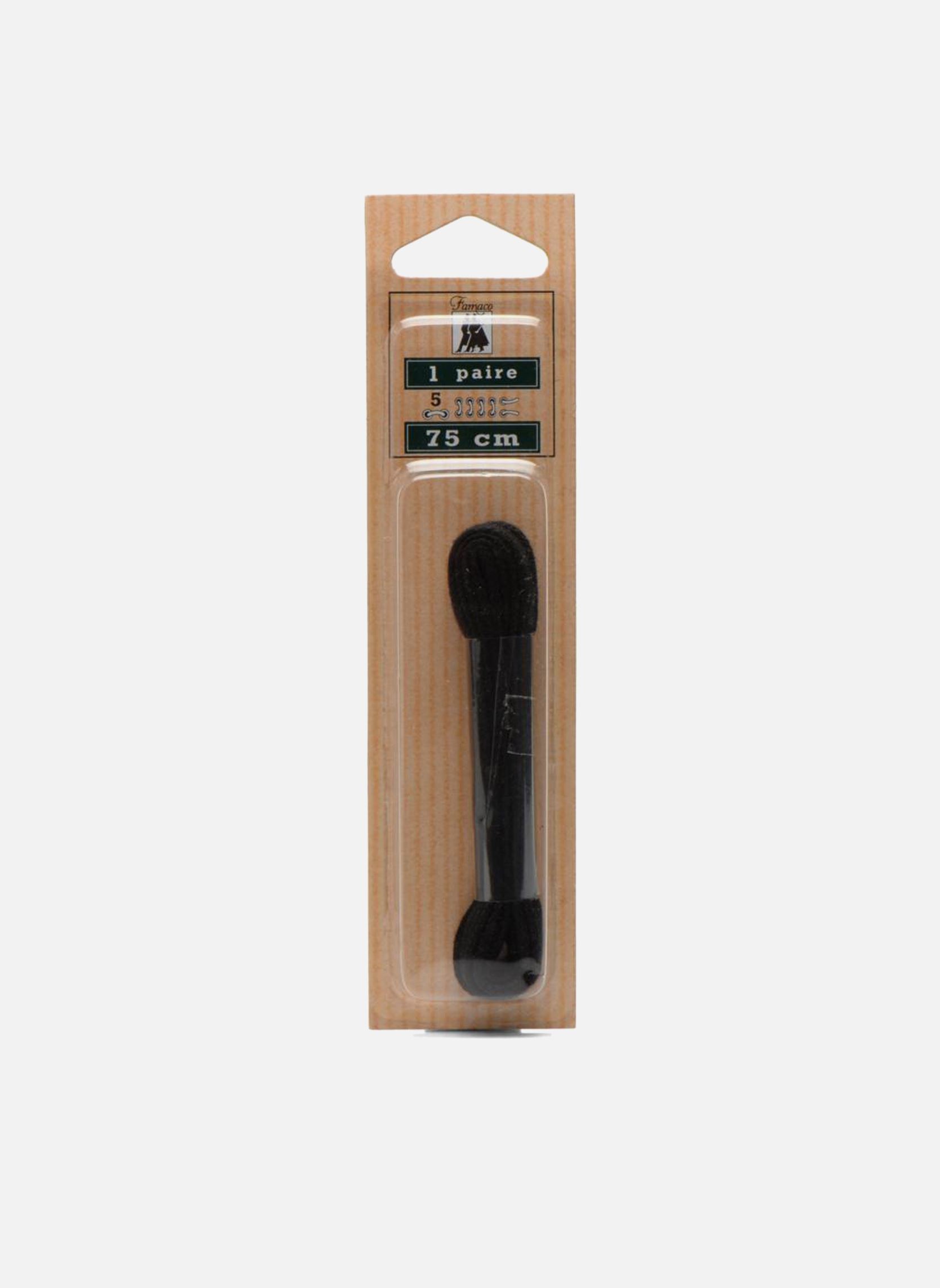 Lacets Lacets Plat 75 cm noir Famaco Lacets Lacets Plat 75 cm noir Noir