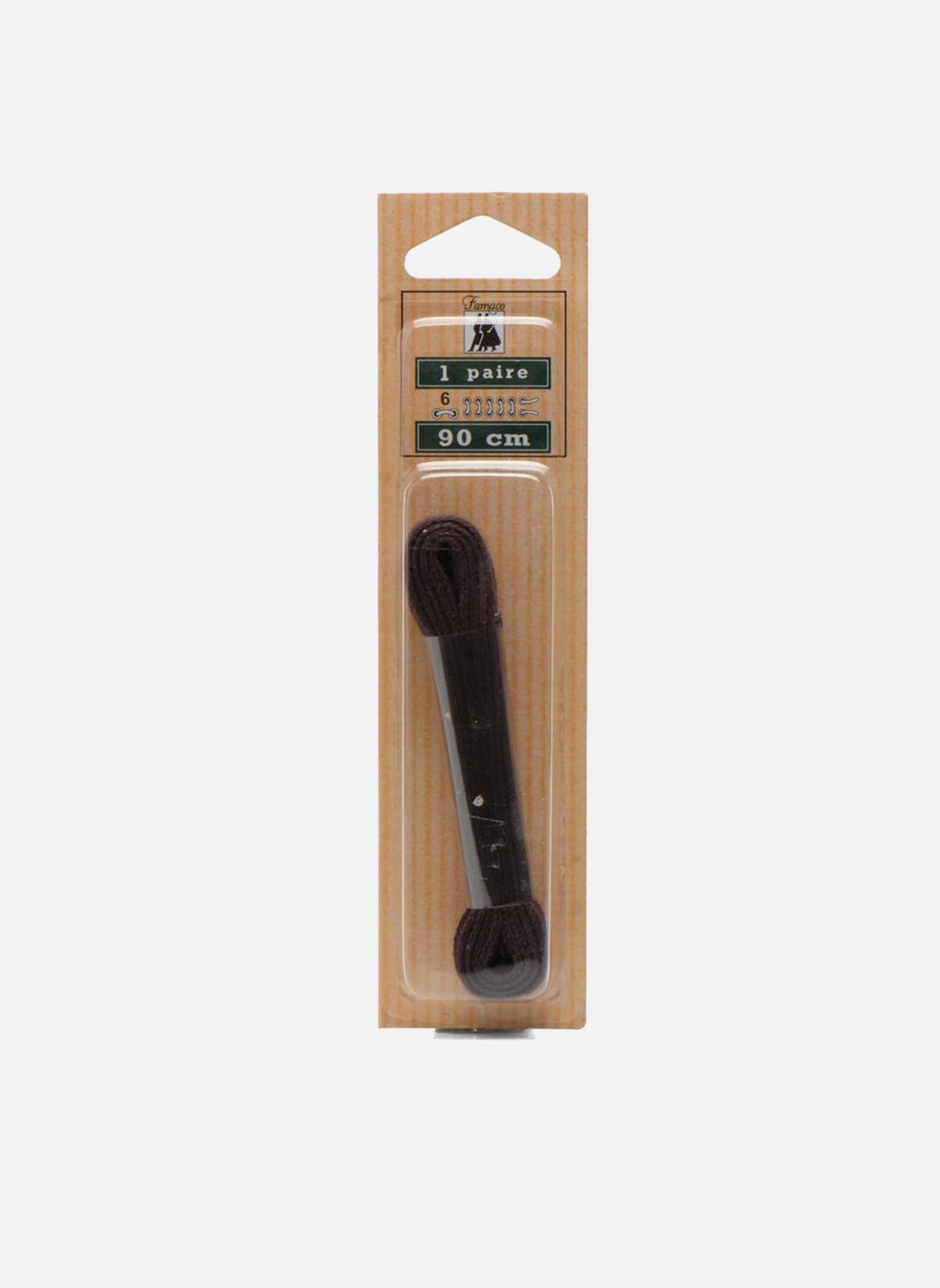Lacets Lacets Plat 90 cm marron Famaco Lacets Lacets Plat 90 cm marron Marron foncé