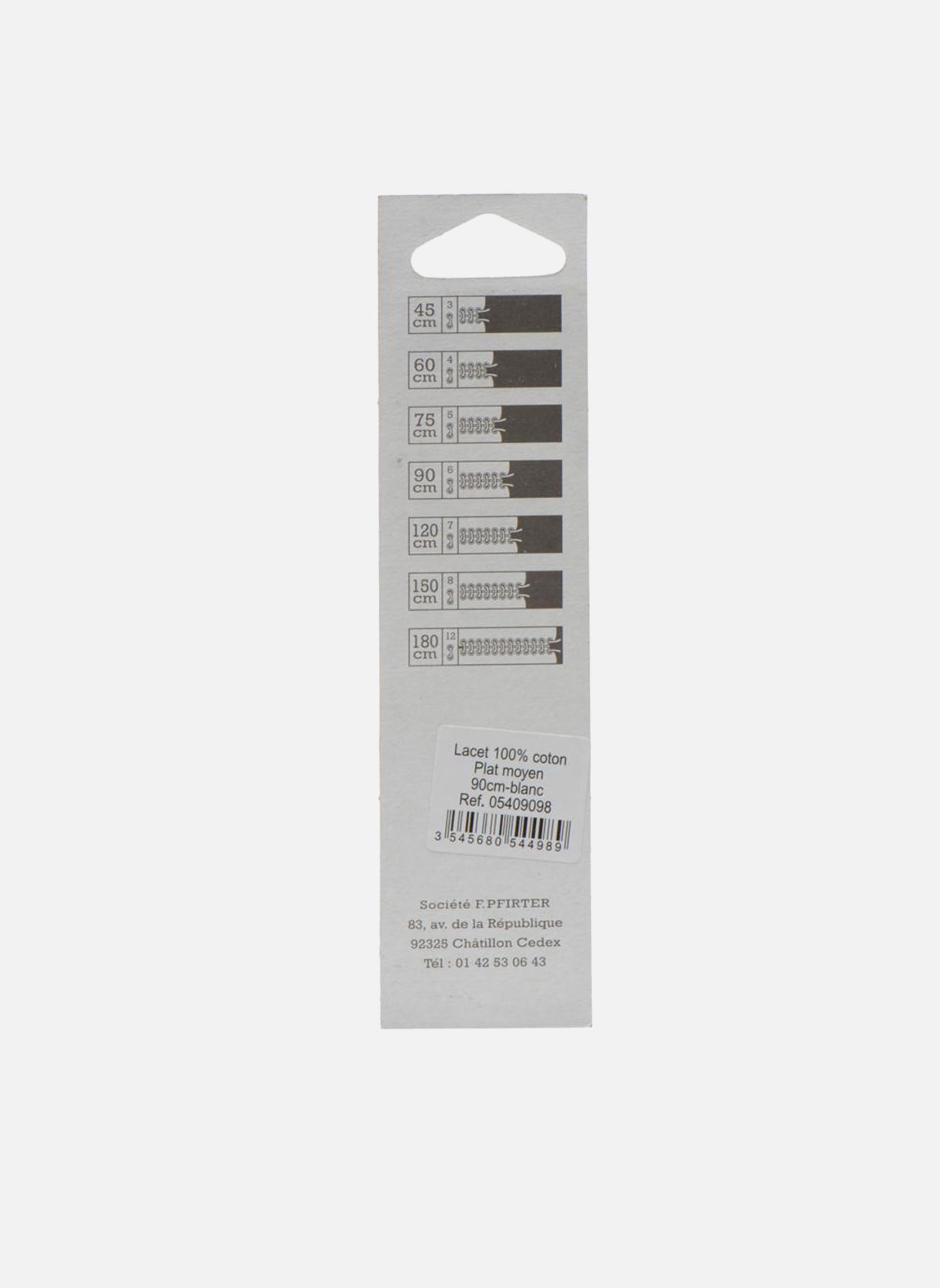 Lacets Lacets Plat 90 cm blanc Famaco Lacets Lacets Plat 90 cm blanc Blanc
