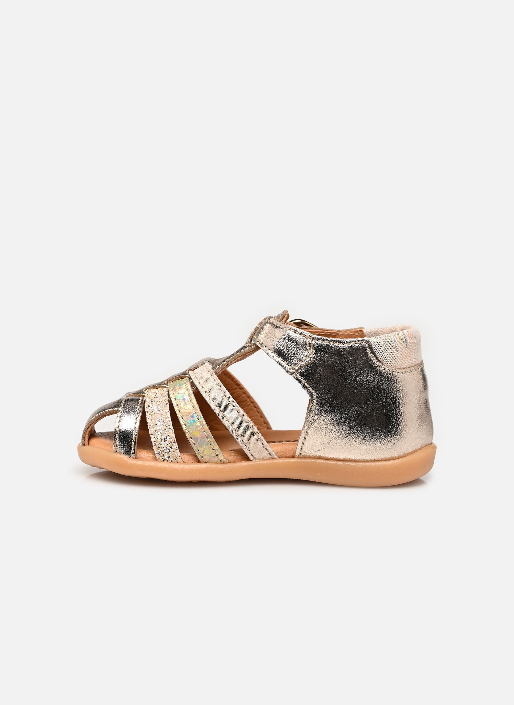 Sandalen Guppy meisjes zilver Babybotte Sandalen Guppy meisjes zilver PLATINE