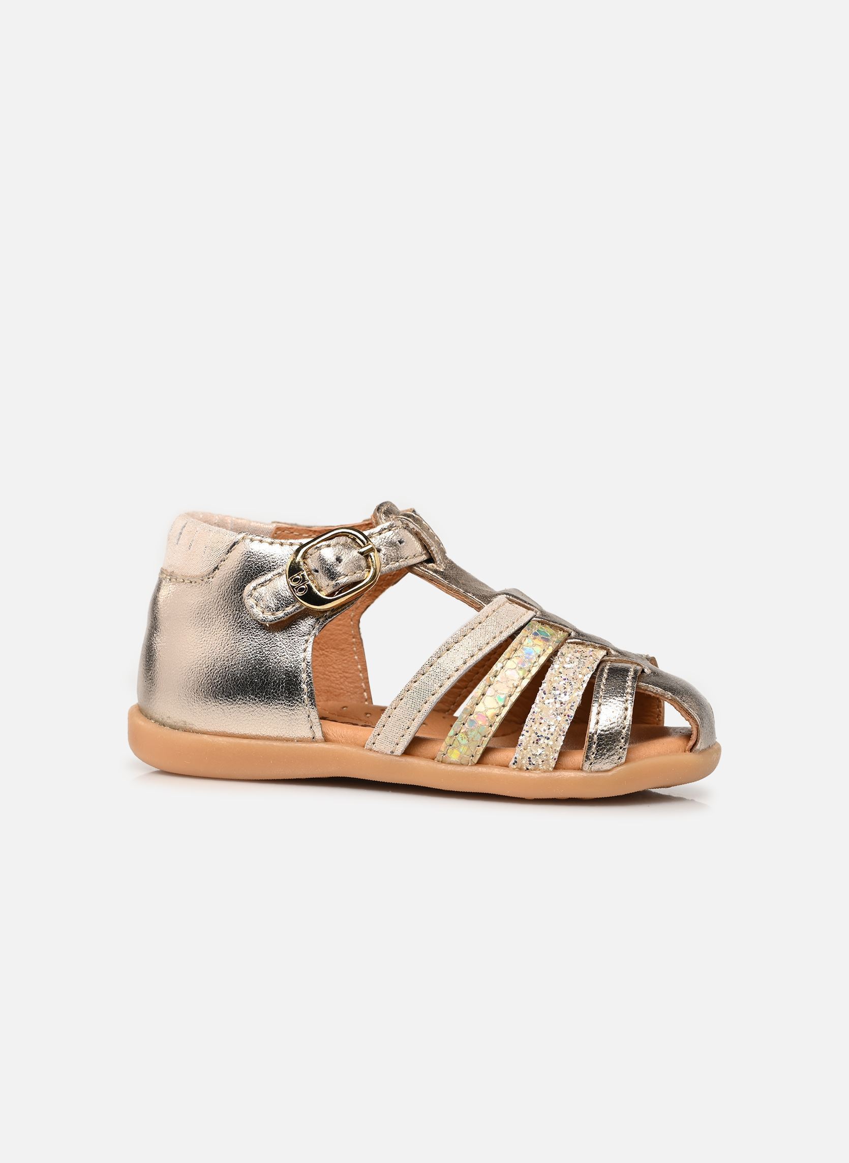 Sandalen Guppy meisjes zilver Babybotte Sandalen Guppy meisjes zilver PLATINE