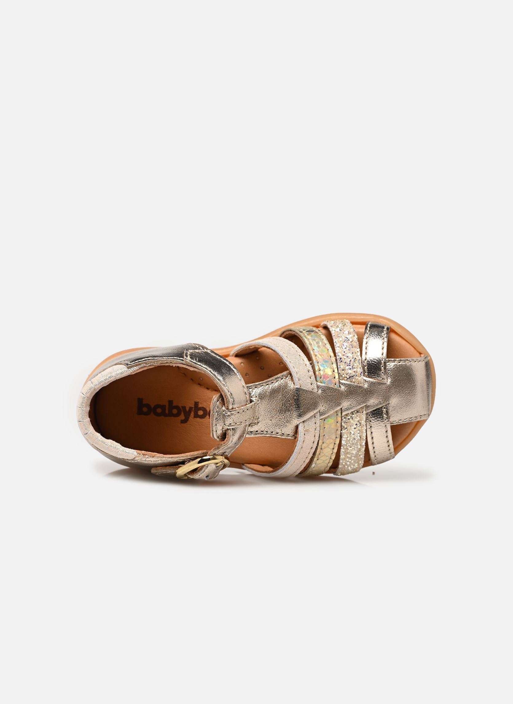Sandalen Guppy meisjes zilver Babybotte Sandalen Guppy meisjes zilver PLATINE