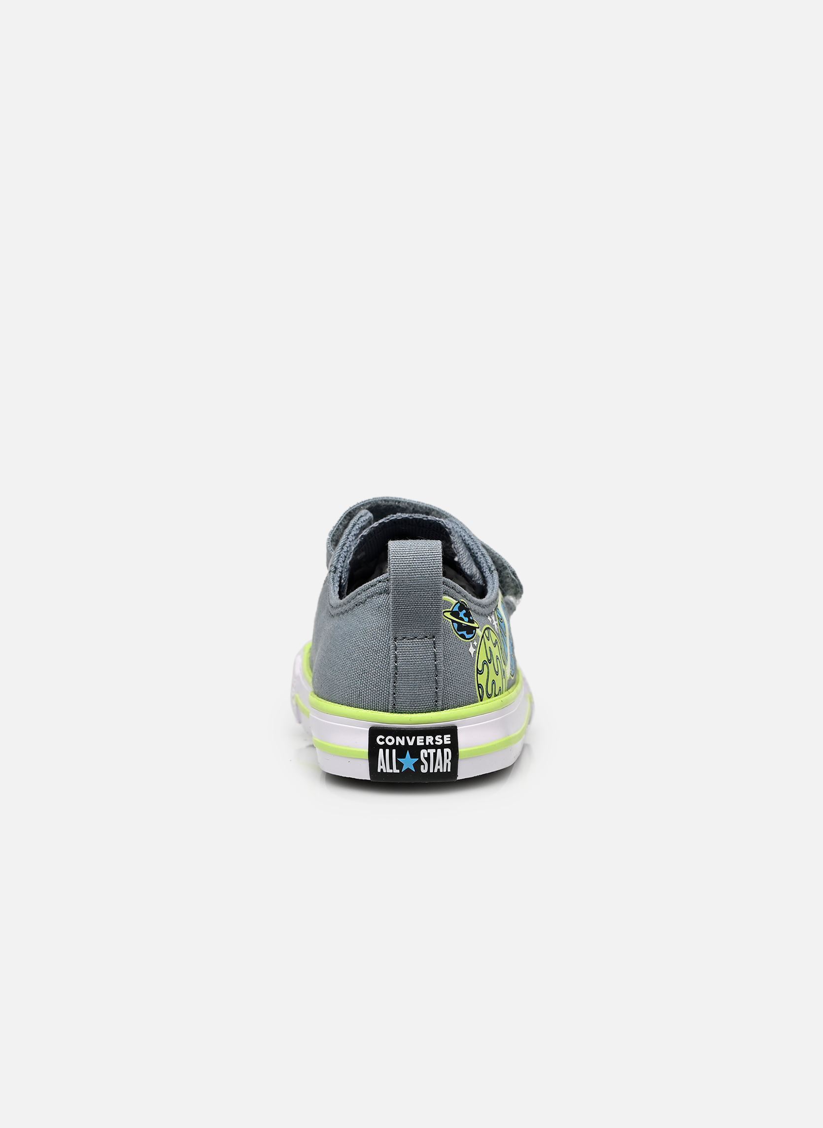 Niedrige Sneaker Chuck Taylor All Star 2V Ox jungen grau Converse Niedrige Sneaker Chuck Taylor All Star 2V Ox jungen grau GREY NEW WORLD/NEON MANTIS