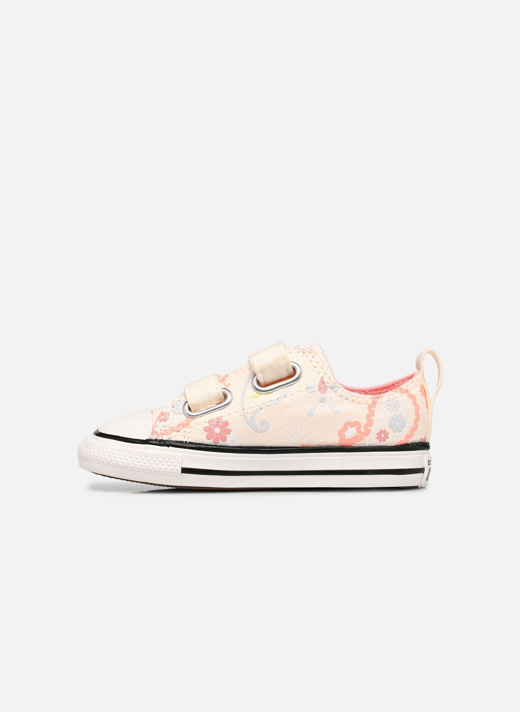 Niedrige Sneaker Chuck Taylor All Star 2V Ox weiß Converse Niedrige Sneaker Chuck Taylor All Star 2V Ox weiß EGRET/OK BLOOMER/WHITE
