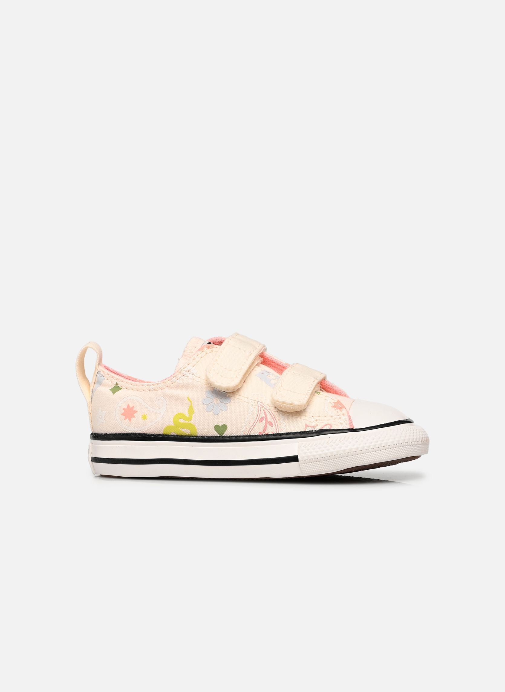 Niedrige Sneaker Chuck Taylor All Star 2V Ox weiß Converse Niedrige Sneaker Chuck Taylor All Star 2V Ox weiß EGRET/OK BLOOMER/WHITE