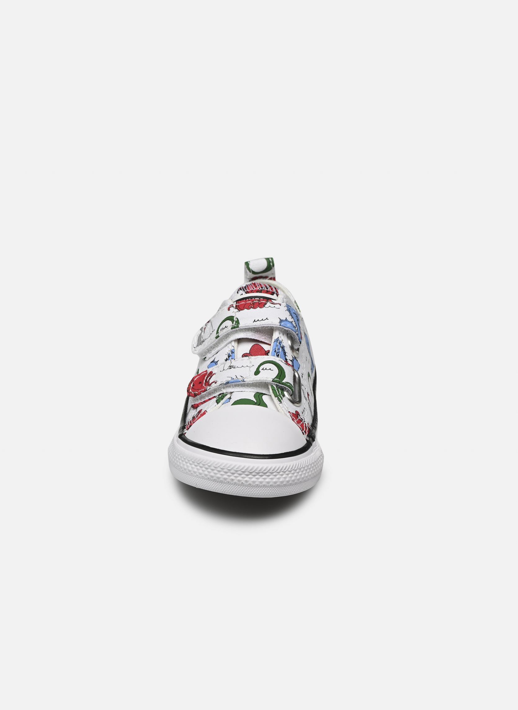 Niedrige Sneaker Chuck Taylor All Star 2V Ox jungen weiß Converse Niedrige Sneaker Chuck Taylor All Star 2V Ox jungen weiß White/Multi/Black