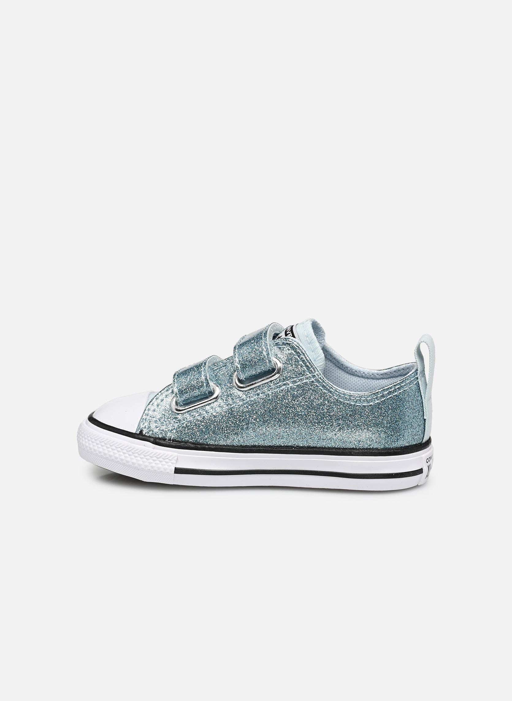 Niedrige Sneaker Chuck Taylor All Star 2V Ox mädchen silber Converse Niedrige Sneaker Chuck Taylor All Star 2V Ox mädchen silber Winter Slay/White/Black