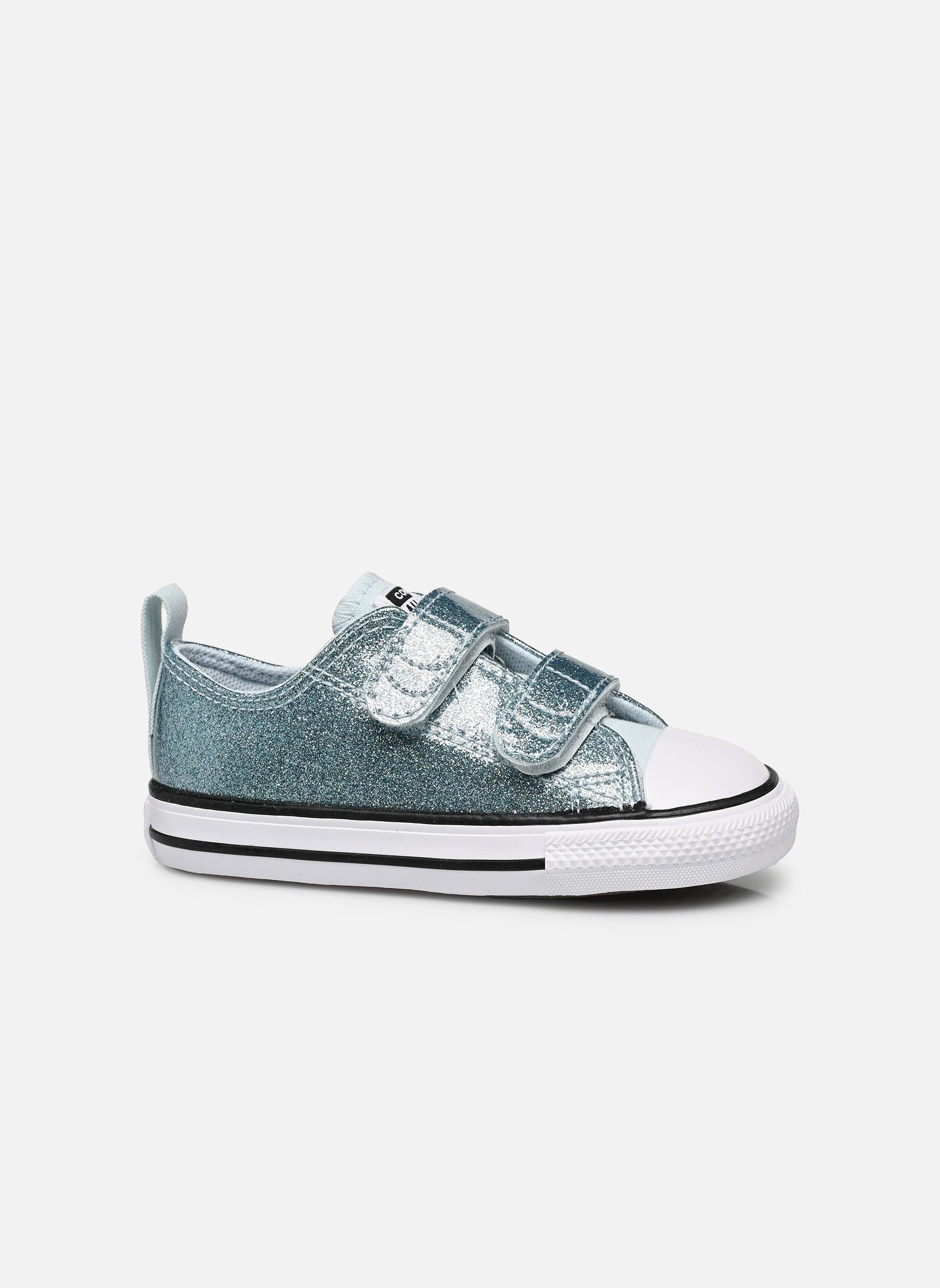 Niedrige Sneaker Chuck Taylor All Star 2V Ox mädchen silber Converse Niedrige Sneaker Chuck Taylor All Star 2V Ox mädchen silber Winter Slay/White/Black