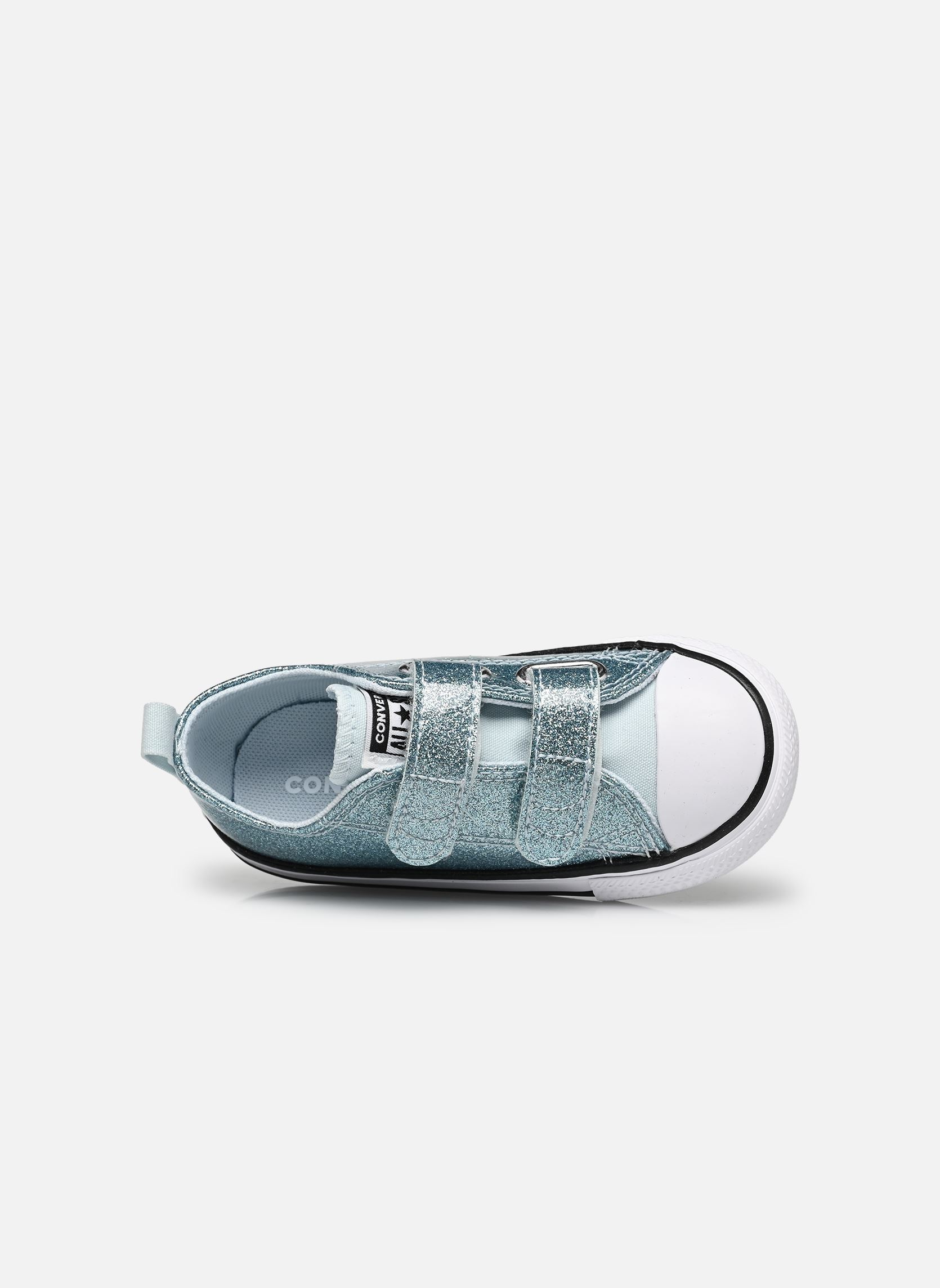 Niedrige Sneaker Chuck Taylor All Star 2V Ox mädchen silber Converse Niedrige Sneaker Chuck Taylor All Star 2V Ox mädchen silber Winter Slay/White/Black