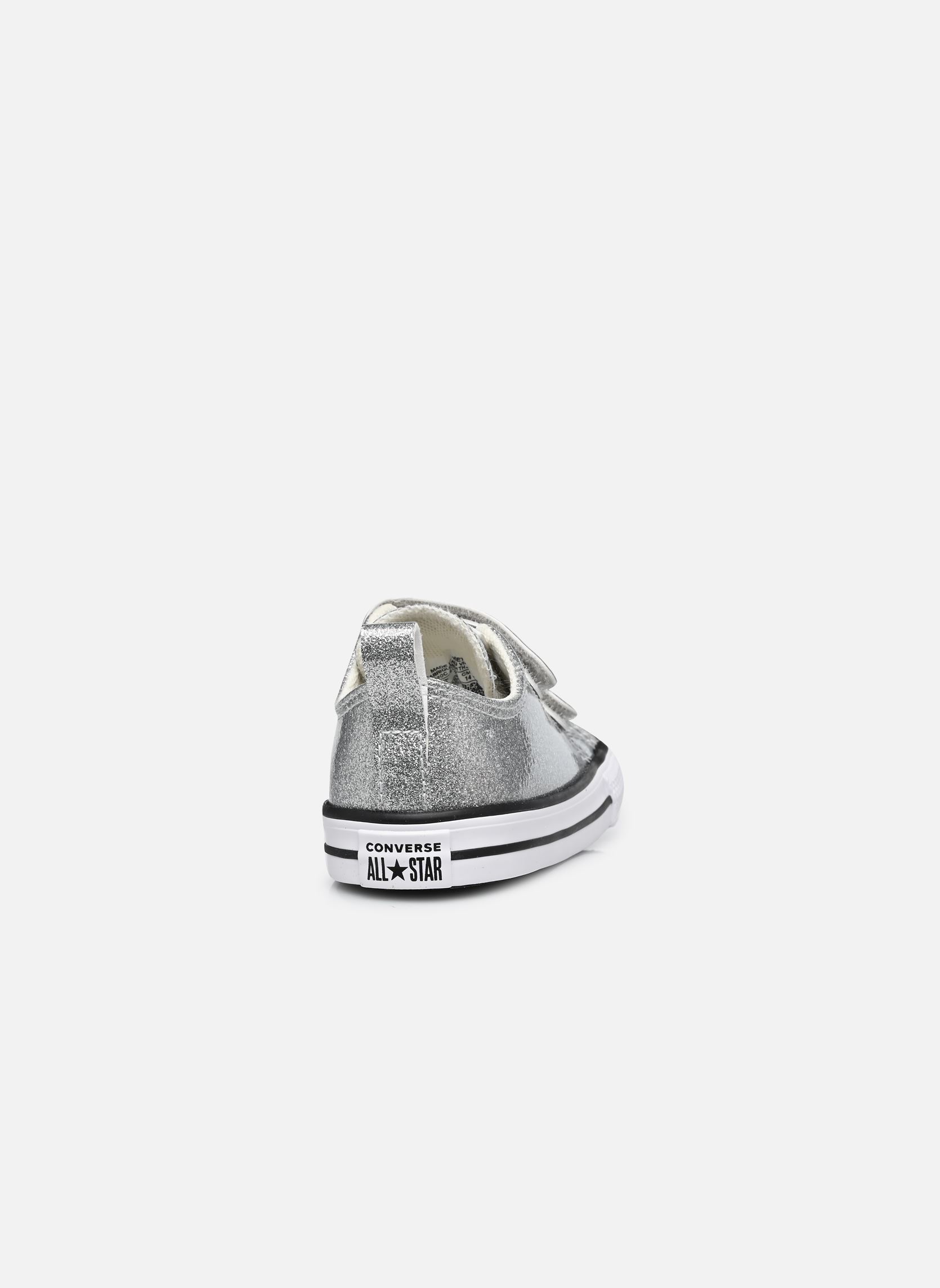 Niedrige Sneaker Chuck Taylor All Star 2V Ox mädchen grau Converse Niedrige Sneaker Chuck Taylor All Star 2V Ox mädchen grau PURE SILVER/WHITE/BLACK