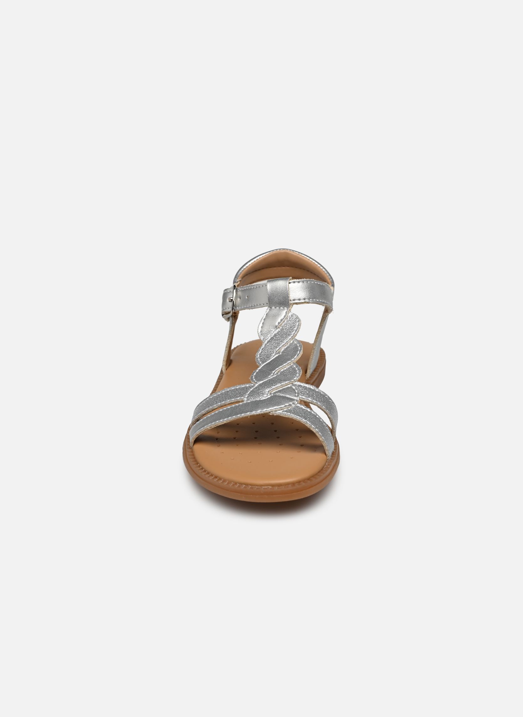 Sandalen J Sandal Karly Girl J4535H meisjes zilver Geox Sandalen J Sandal Karly Girl J4535H meisjes zilver ARGENT